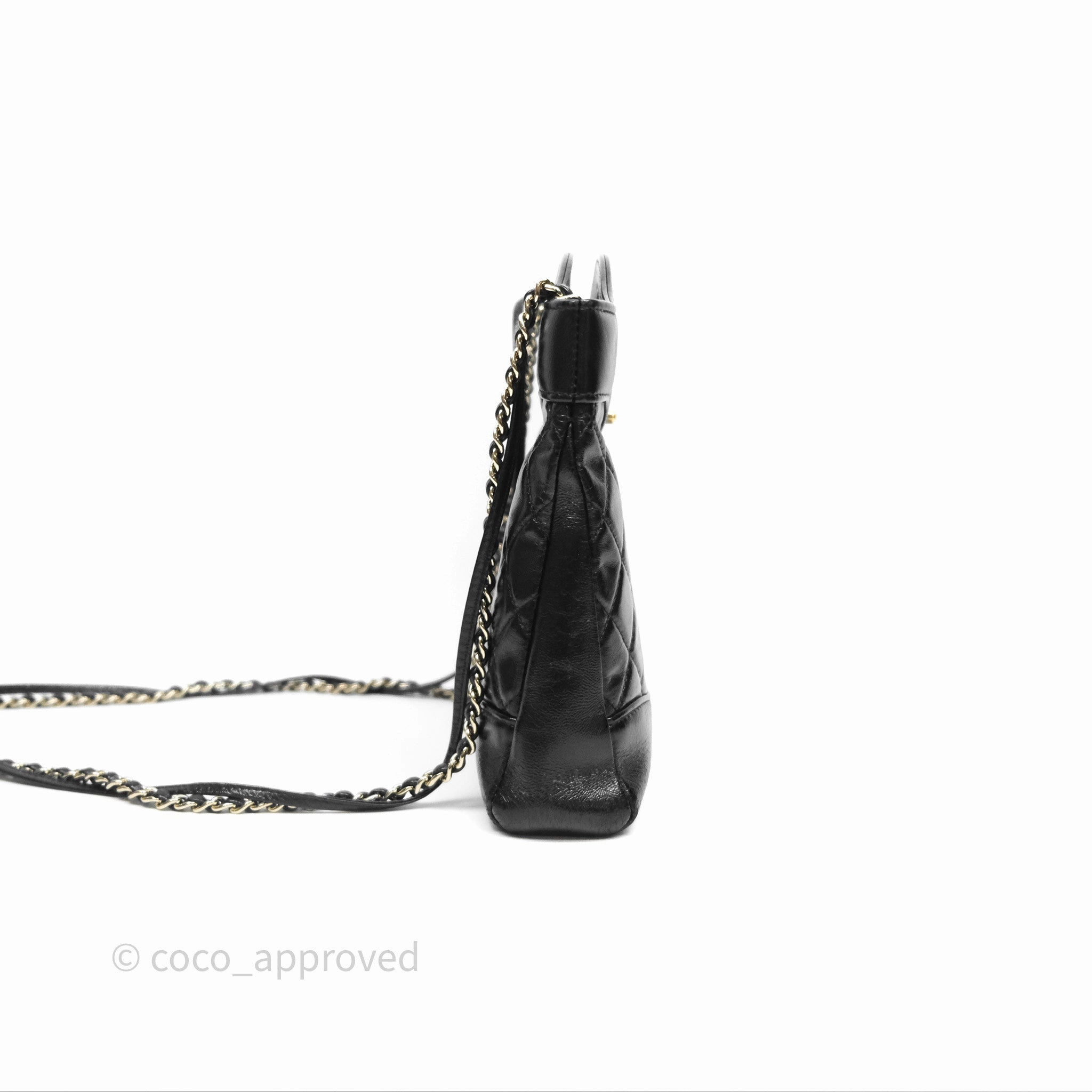 Chanel 31 Mini Black Shiny Lambskin Gold Hardware