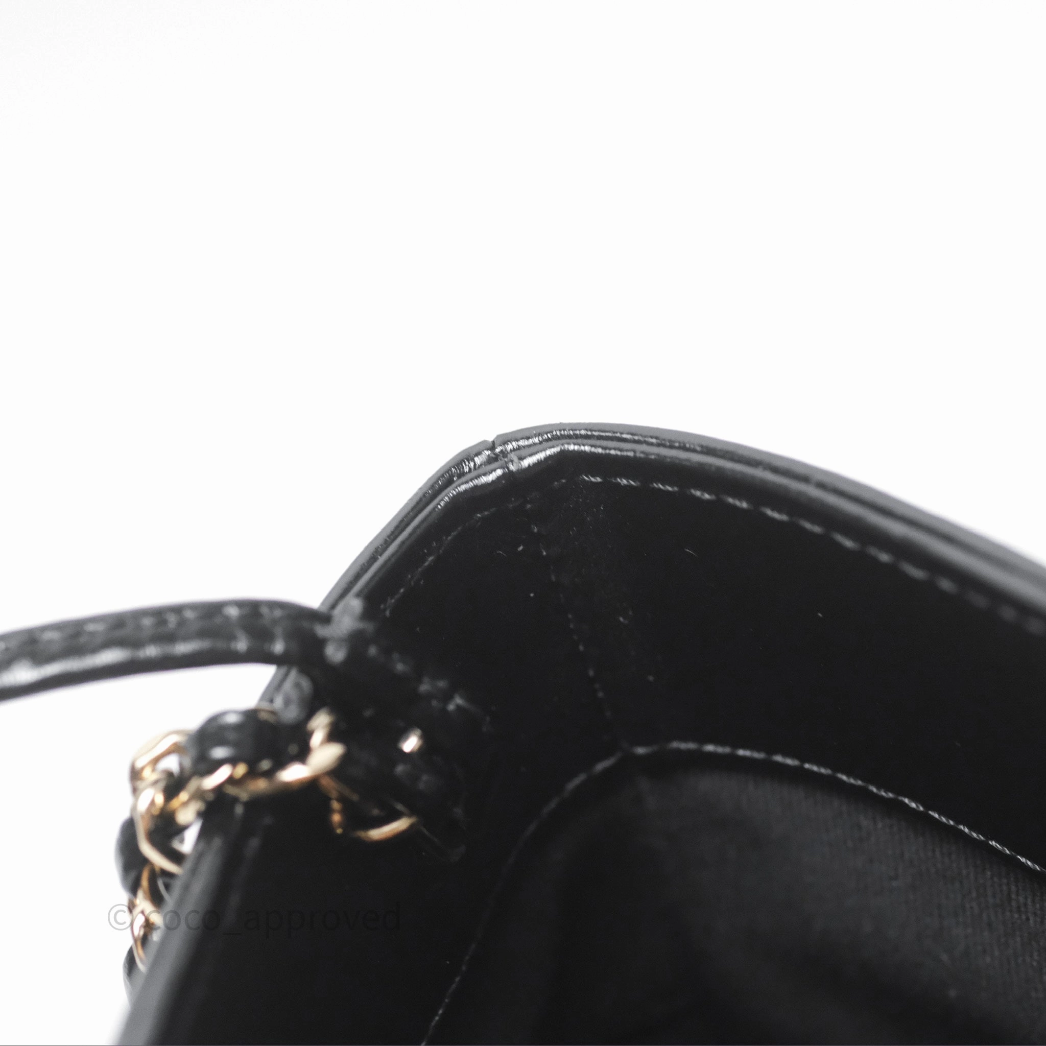 Chanel 31 Mini Black Shiny Lambskin Gold Hardware