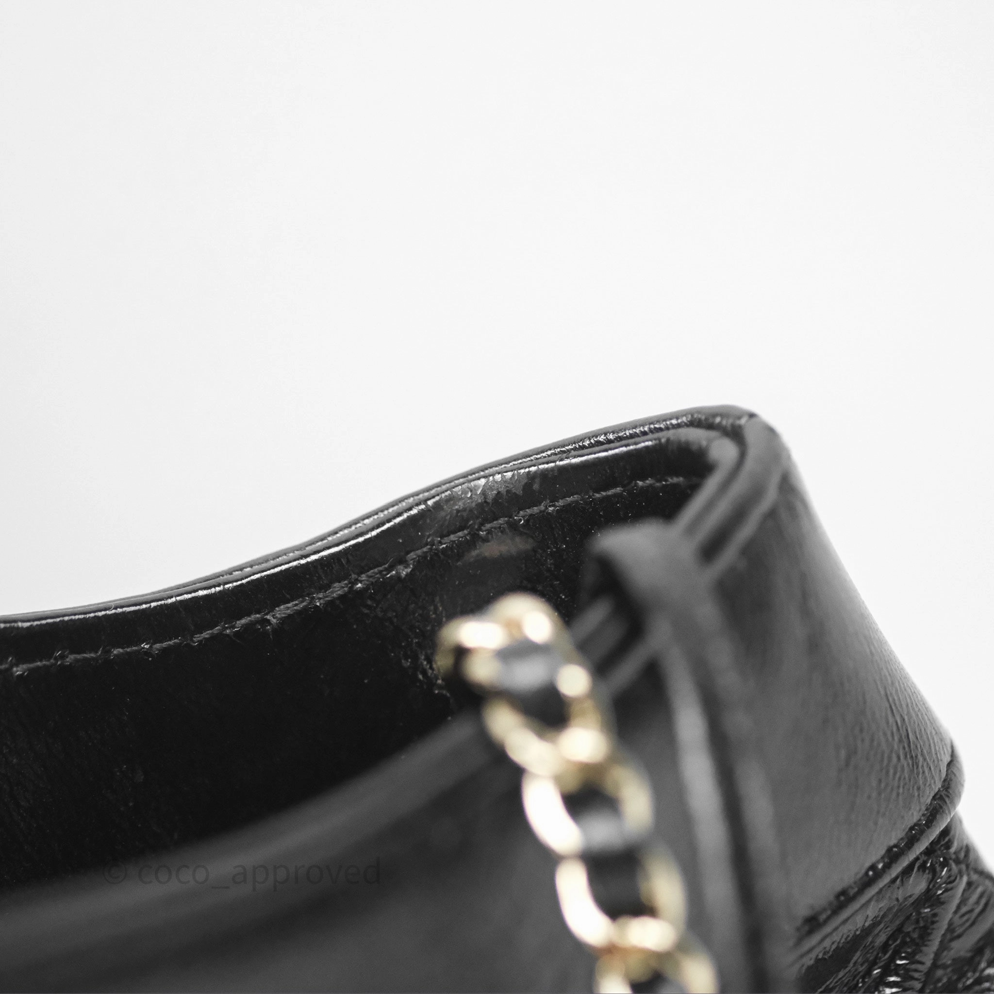 Chanel 31 Mini Black Shiny Lambskin Gold Hardware