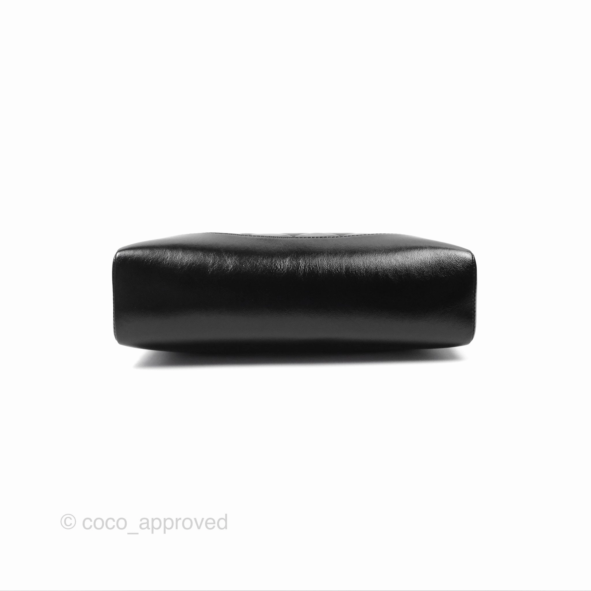 Chanel 31 Small Black Shiny Lambskin Gold Hardware 24S