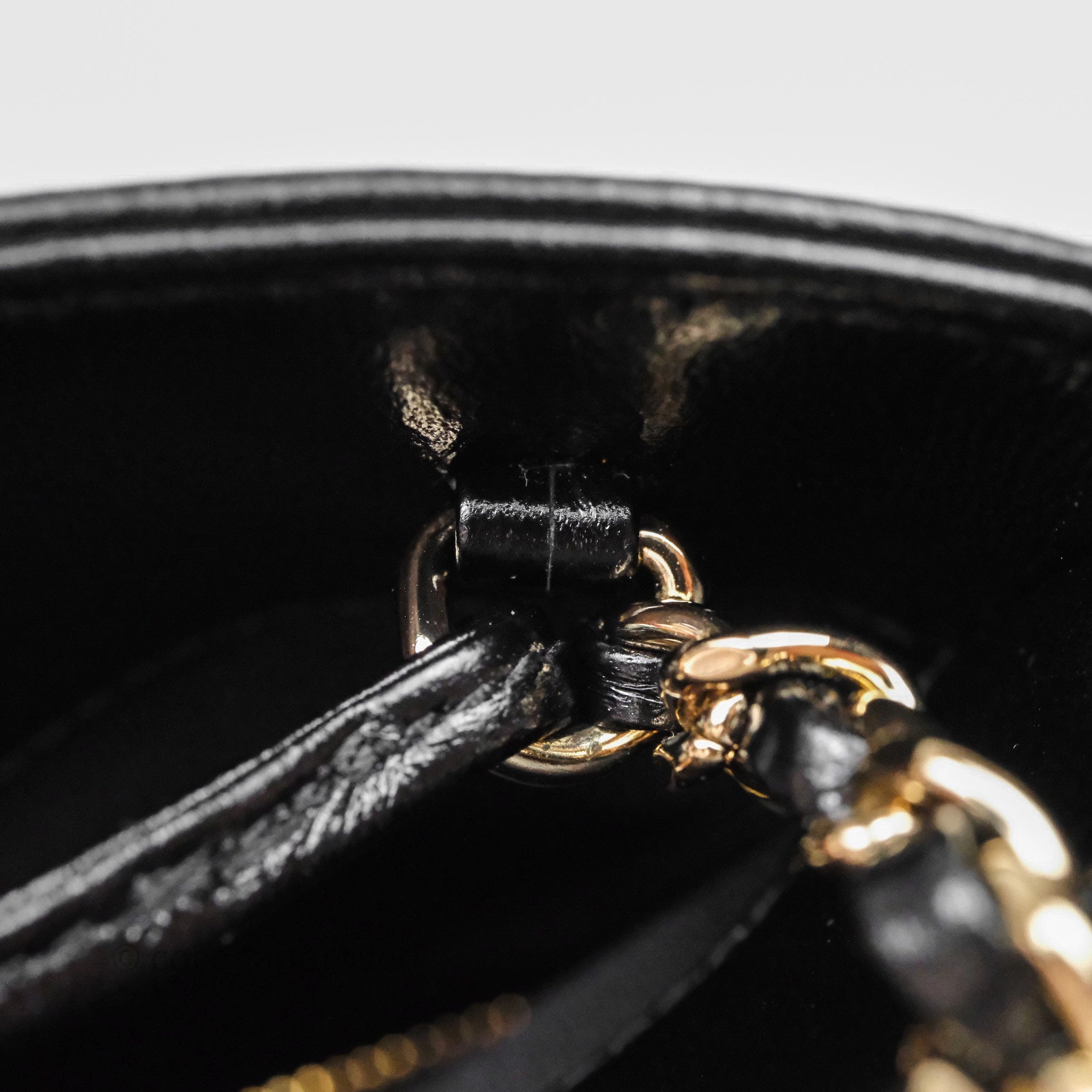 Chanel 31 Small Shopping Bag Shiny Lambskin Black Gold Hardware