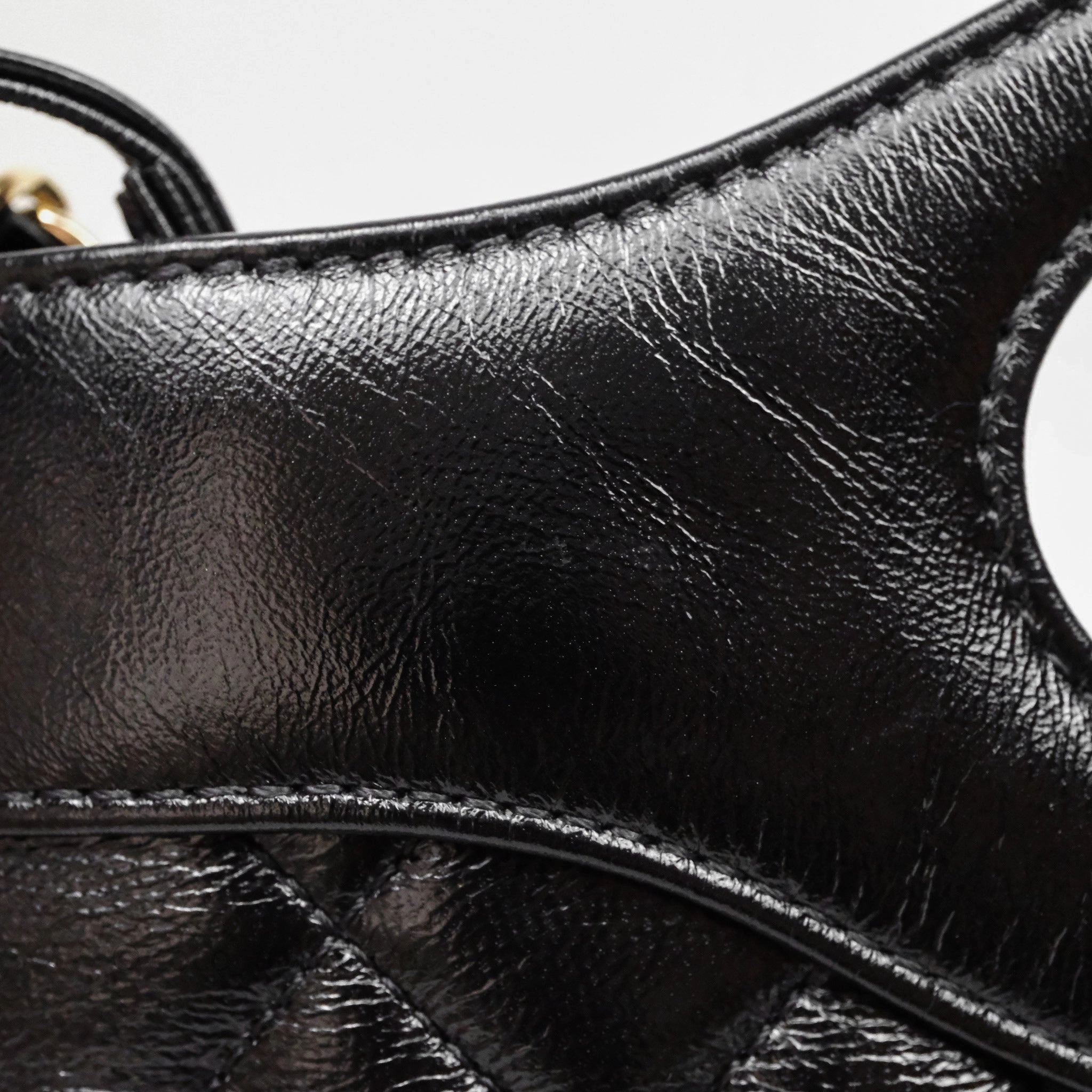 Chanel 31 Small Shopping Bag Shiny Lambskin Black Gold Hardware