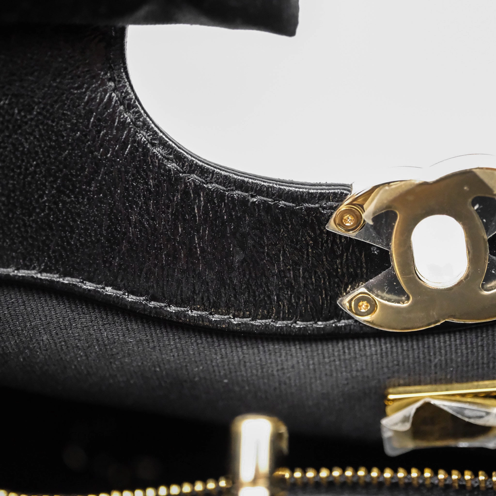 Chanel 31 Small Shopping Bag Shiny Lambskin Black Gold Hardware