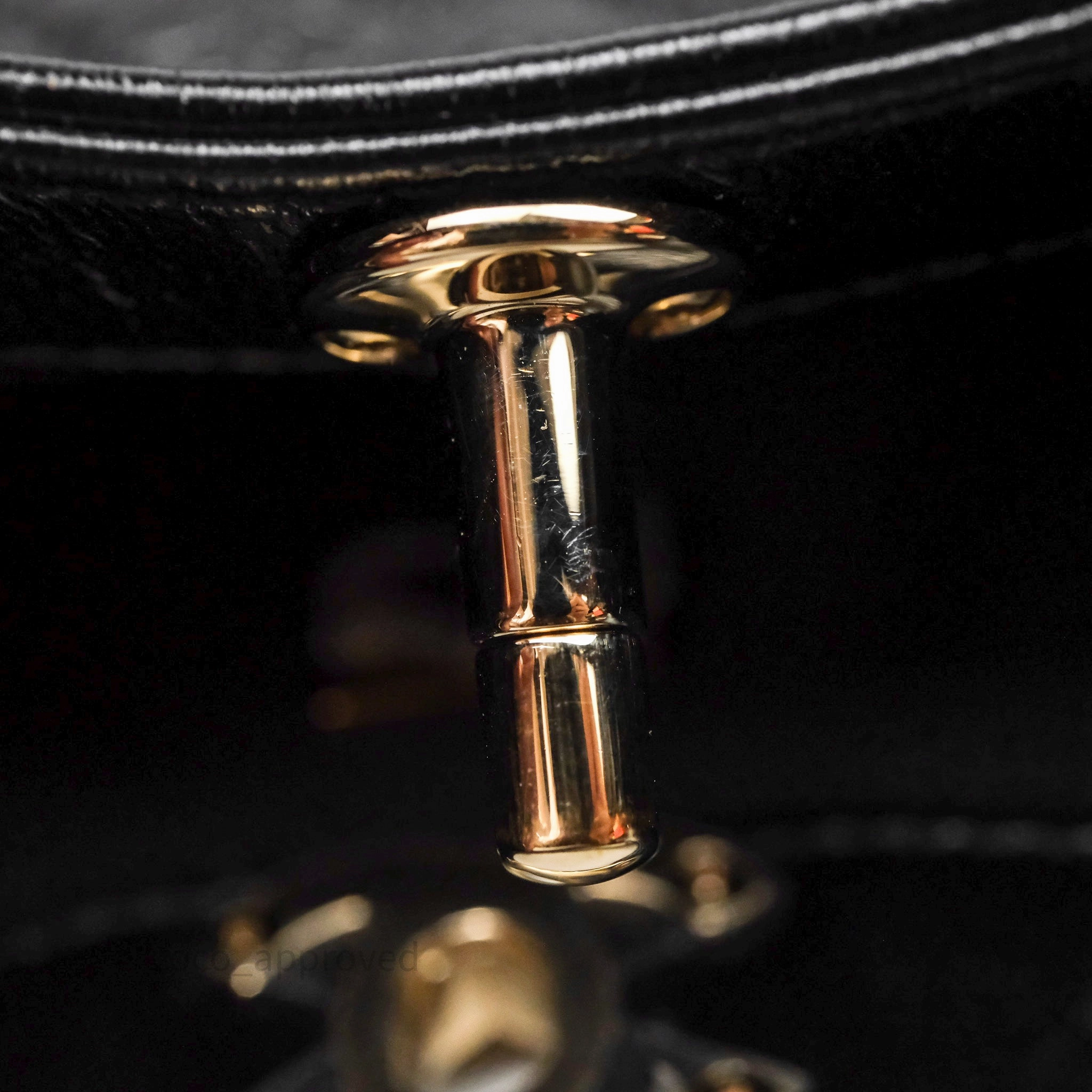 Chanel 31 Small Shopping Bag Shiny Lambskin Black Gold Hardware