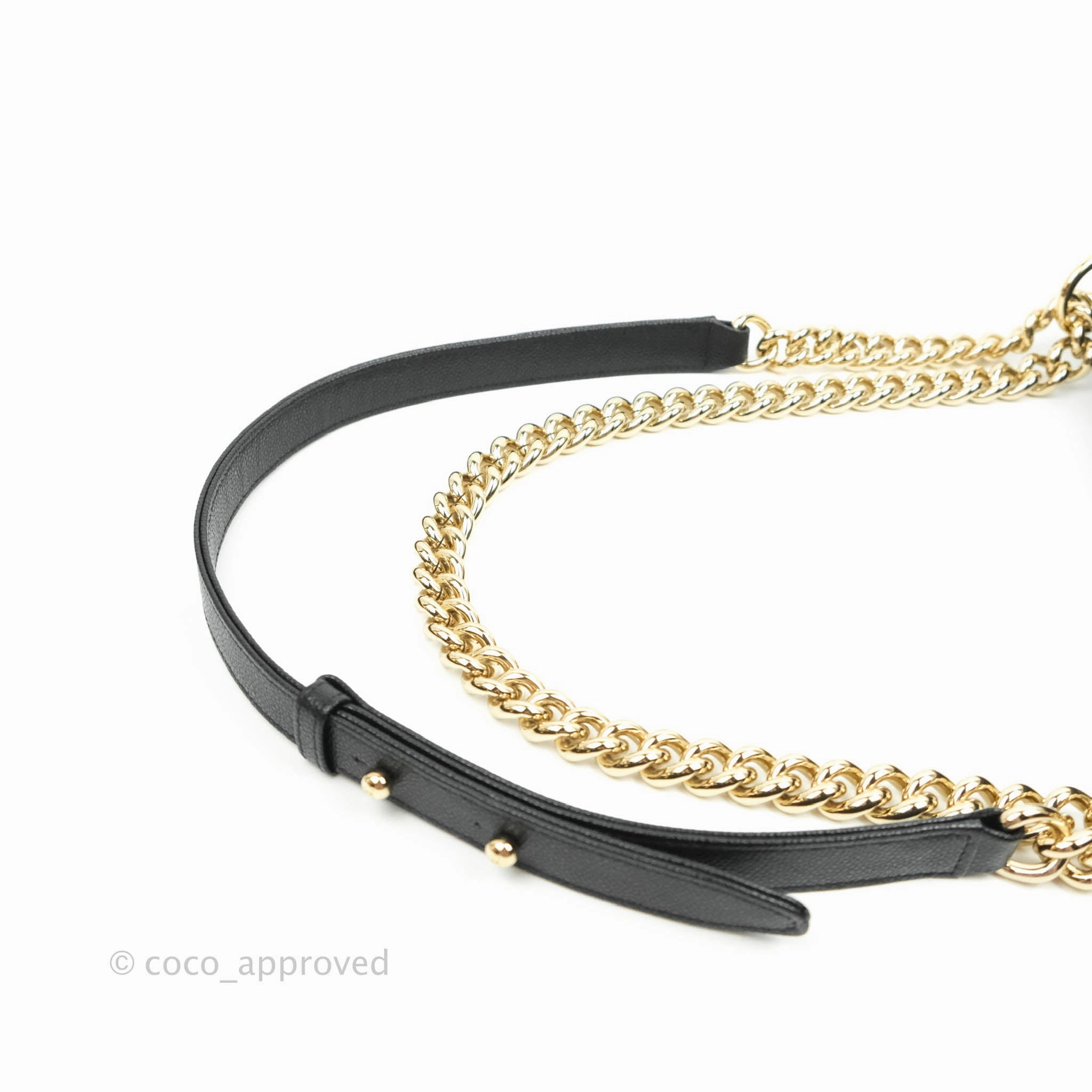 Chanel Boy Chevron Medium Black Caviar Gold Hardware