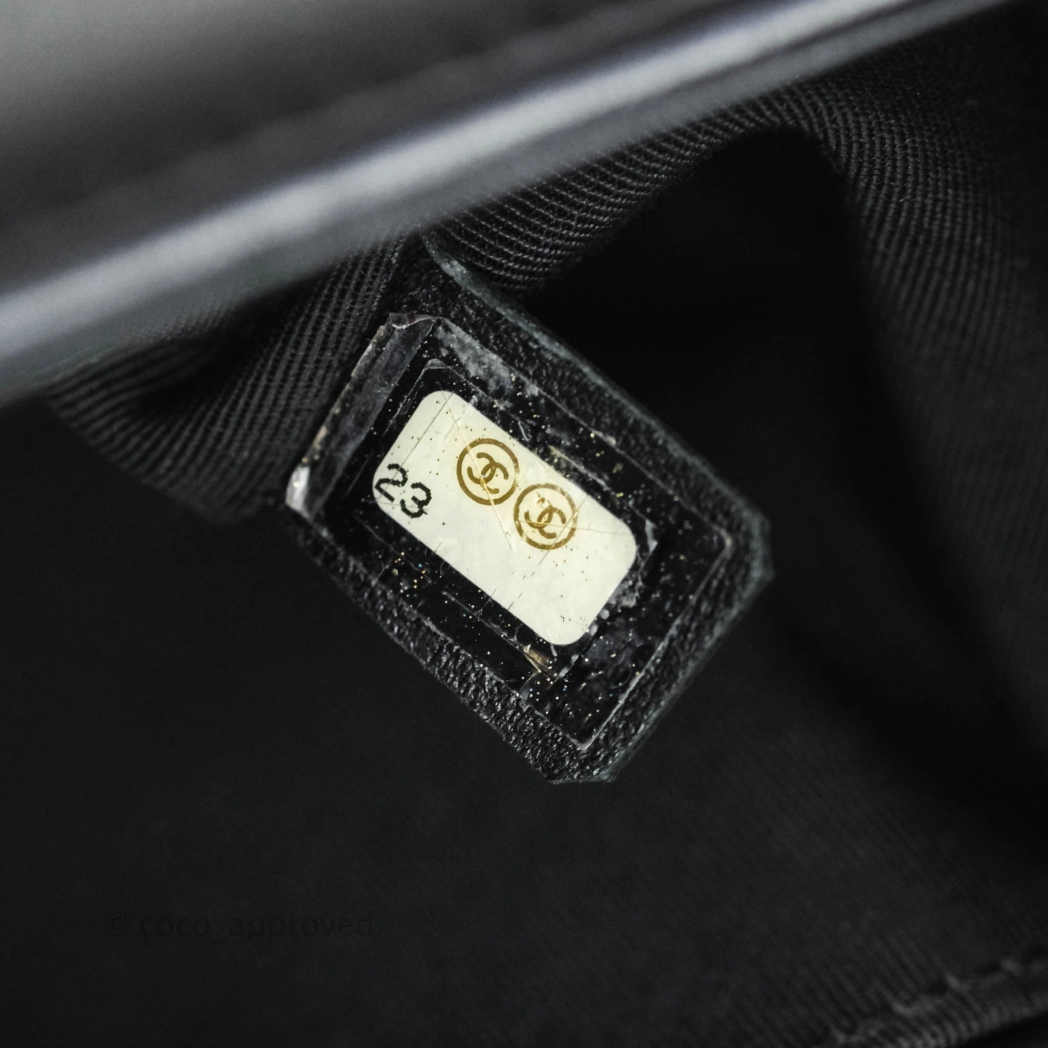 Chanel Boy Chevron Medium Black Lambskin Gold Hardware