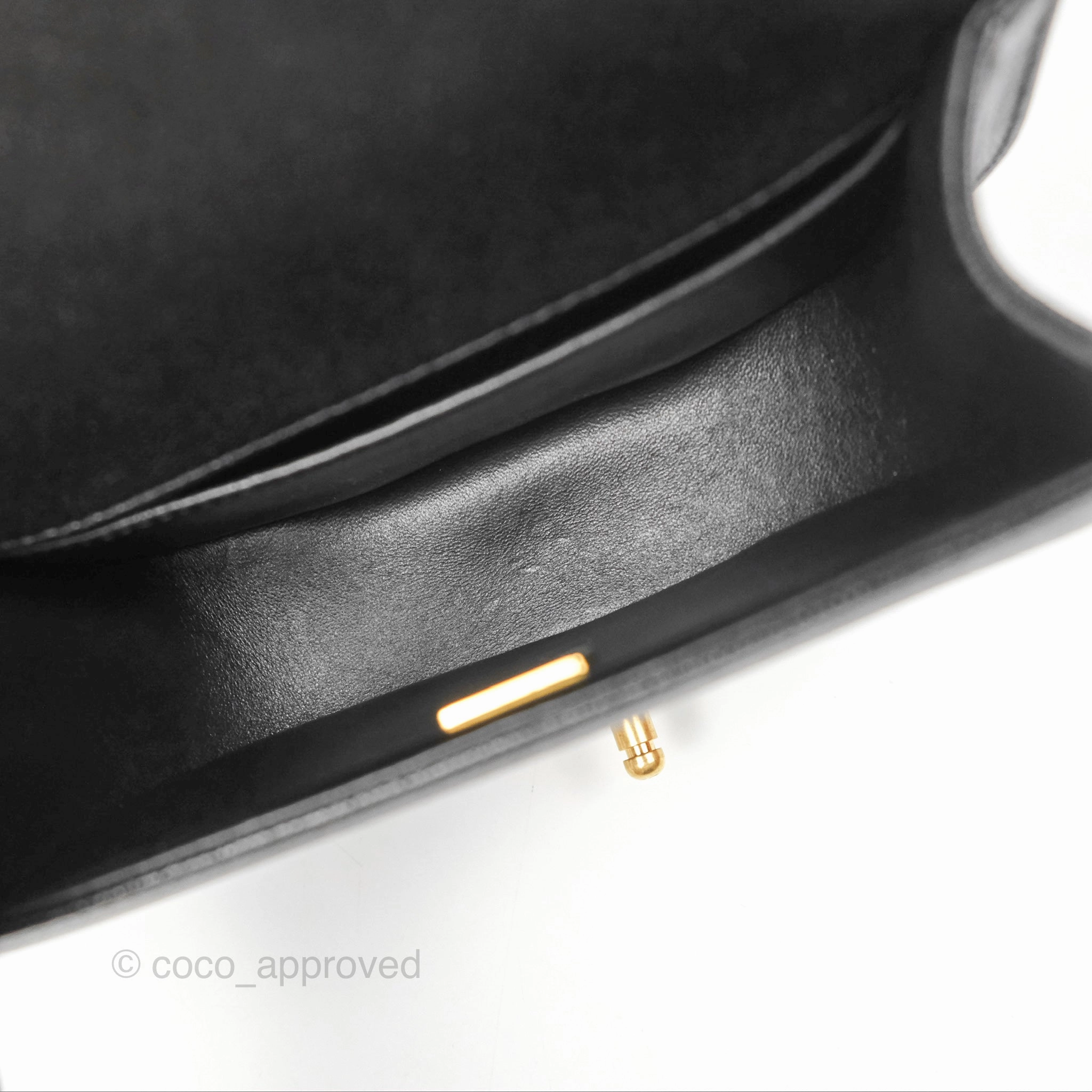 Chanel Boy Messenger Bag Black Caviar Aged Gold Hardware