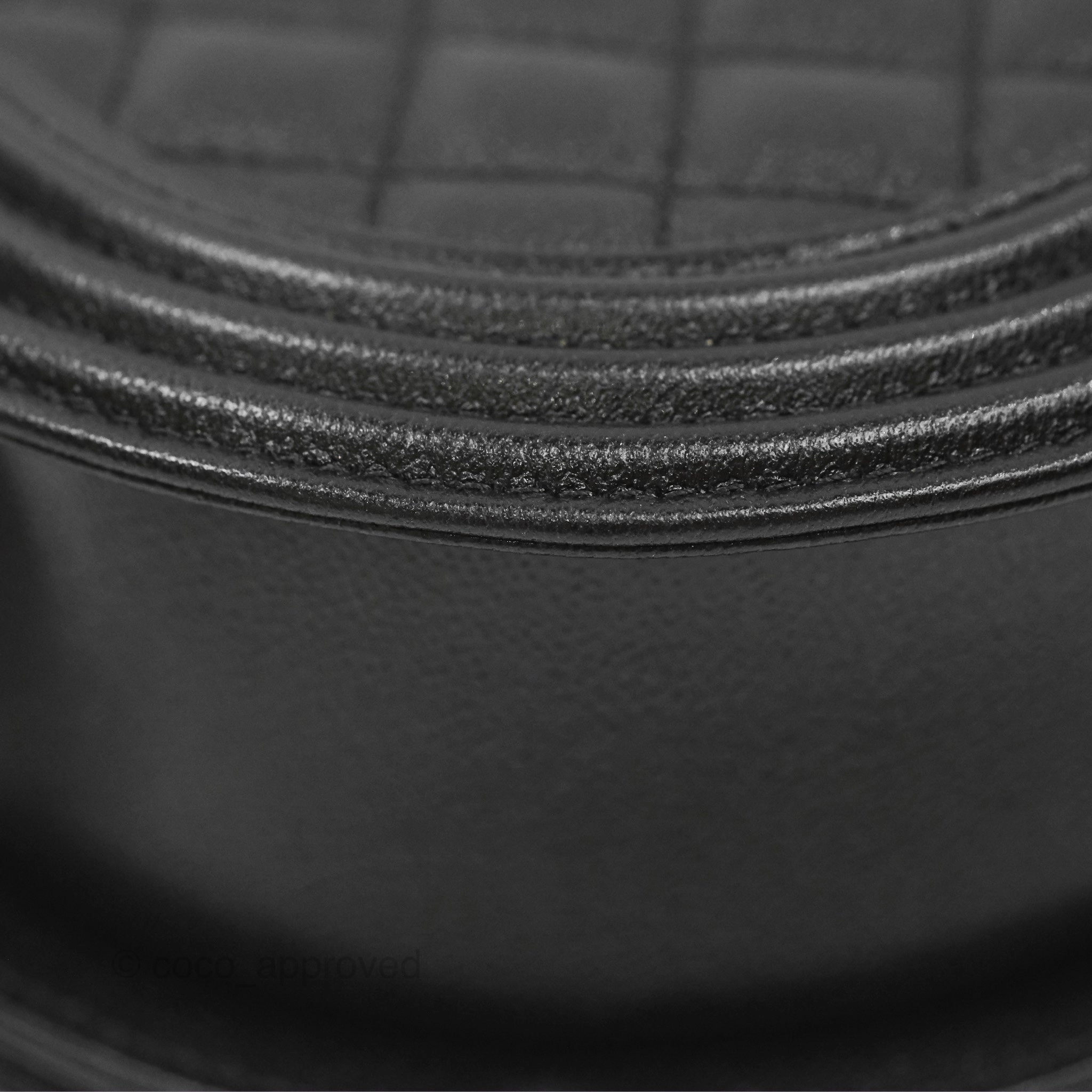 Chanel Boy Messenger Bag Black Caviar Aged Gold Hardware