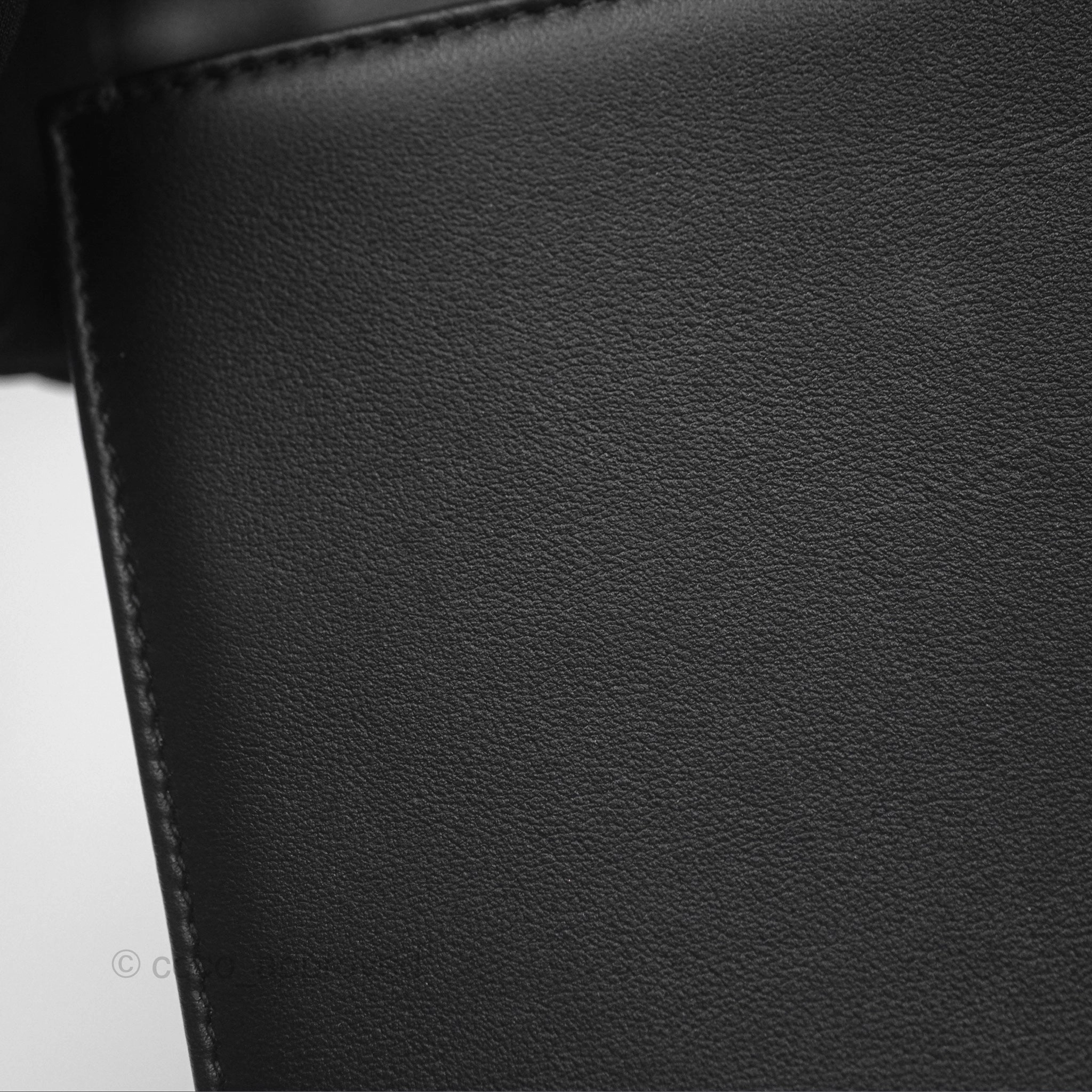 Chanel Boy Quilted Medium Black Calfskin Ruthenium Hardware