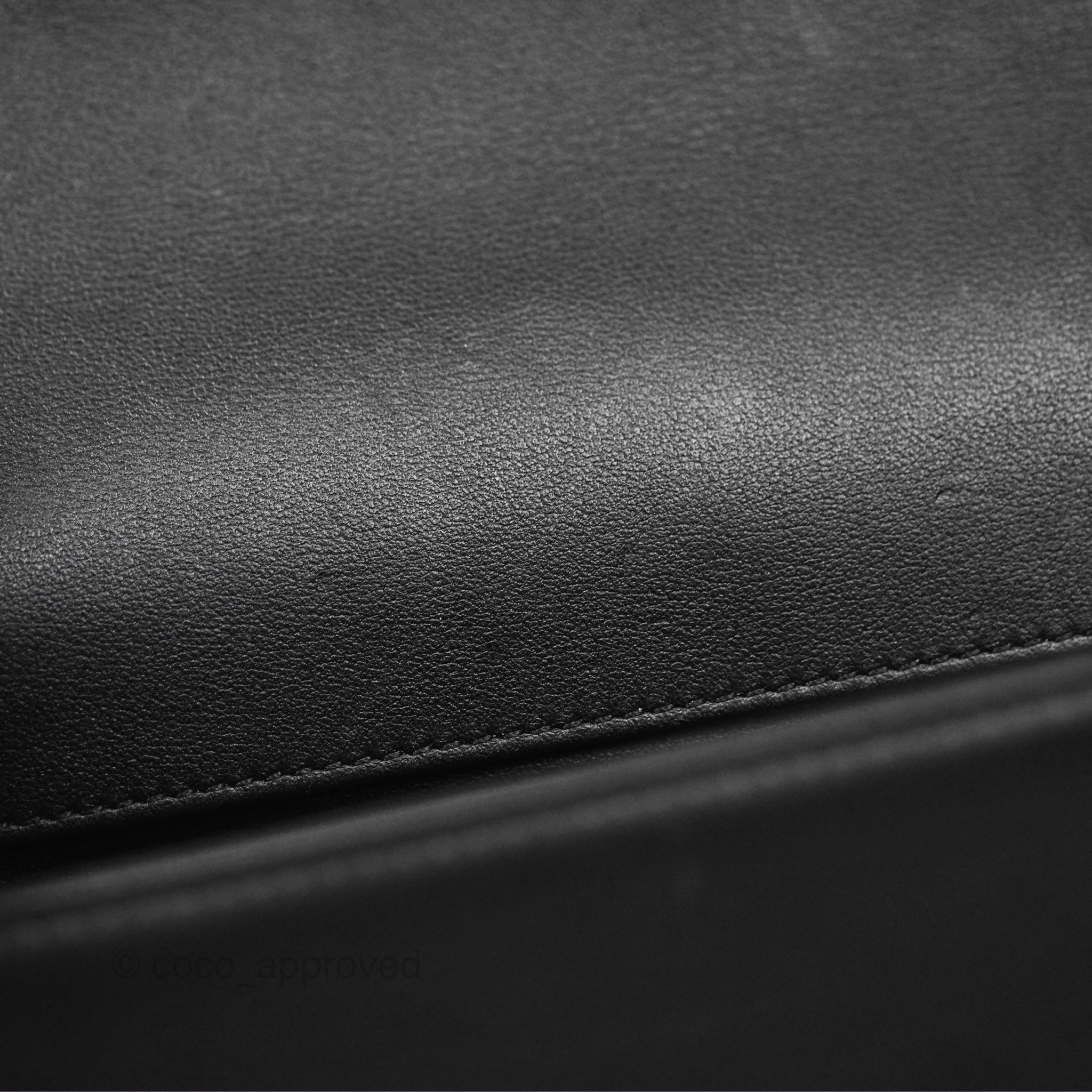 Chanel Boy Quilted Medium Black Calfskin Ruthenium Hardware