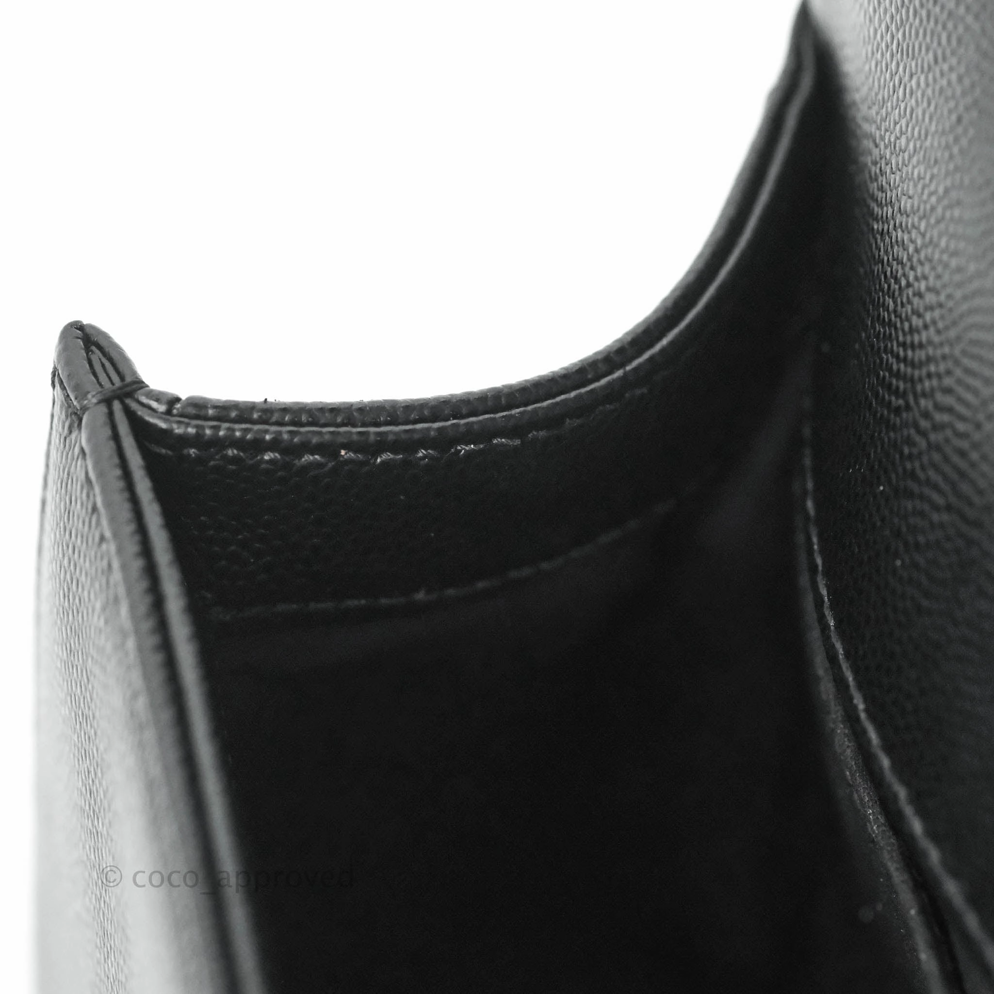 Chanel Boy Quilted Medium Black Caviar Ruthenium Hardware