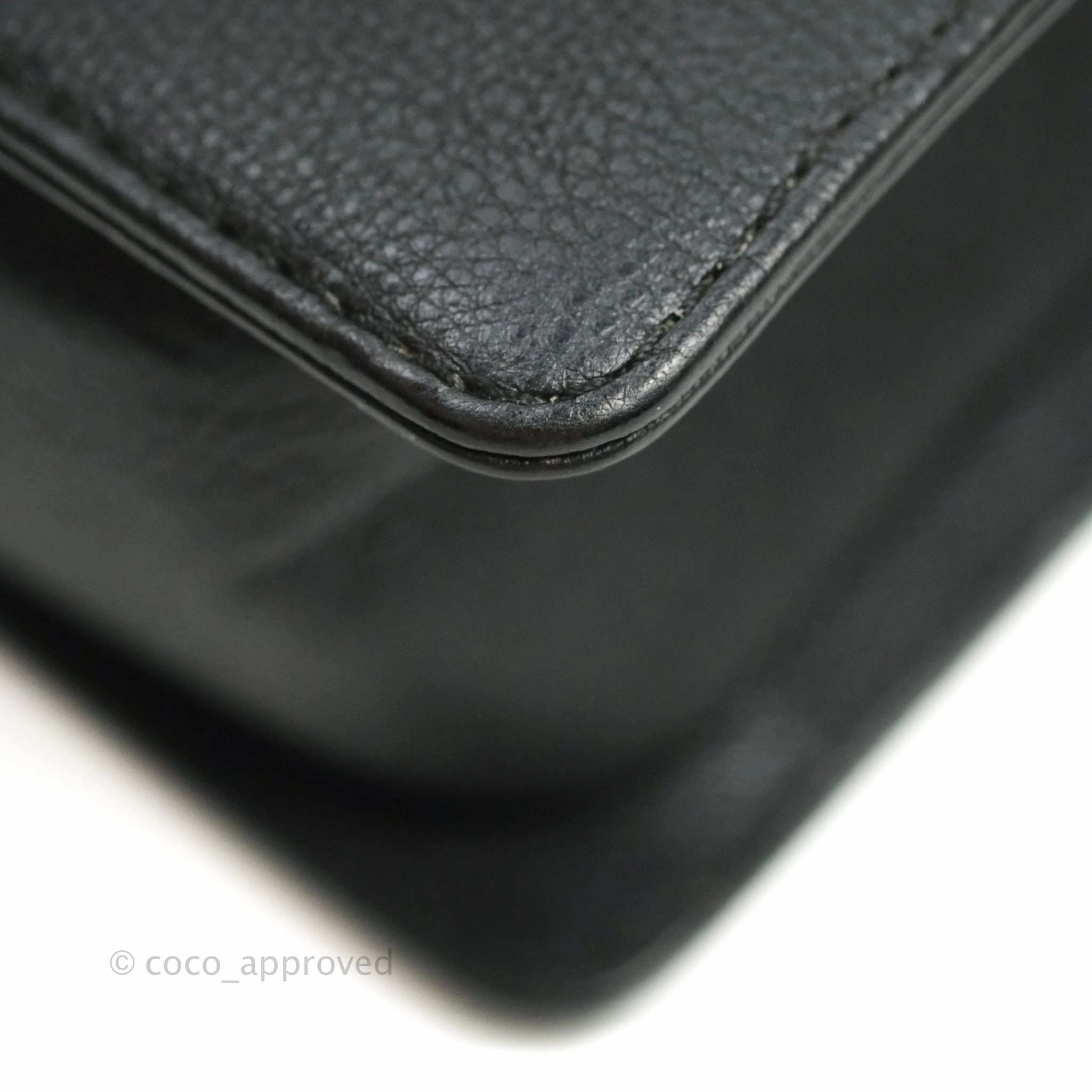 Chanel Boy Quilted Medium Black Grained Calfskin Ruthenium Hardware