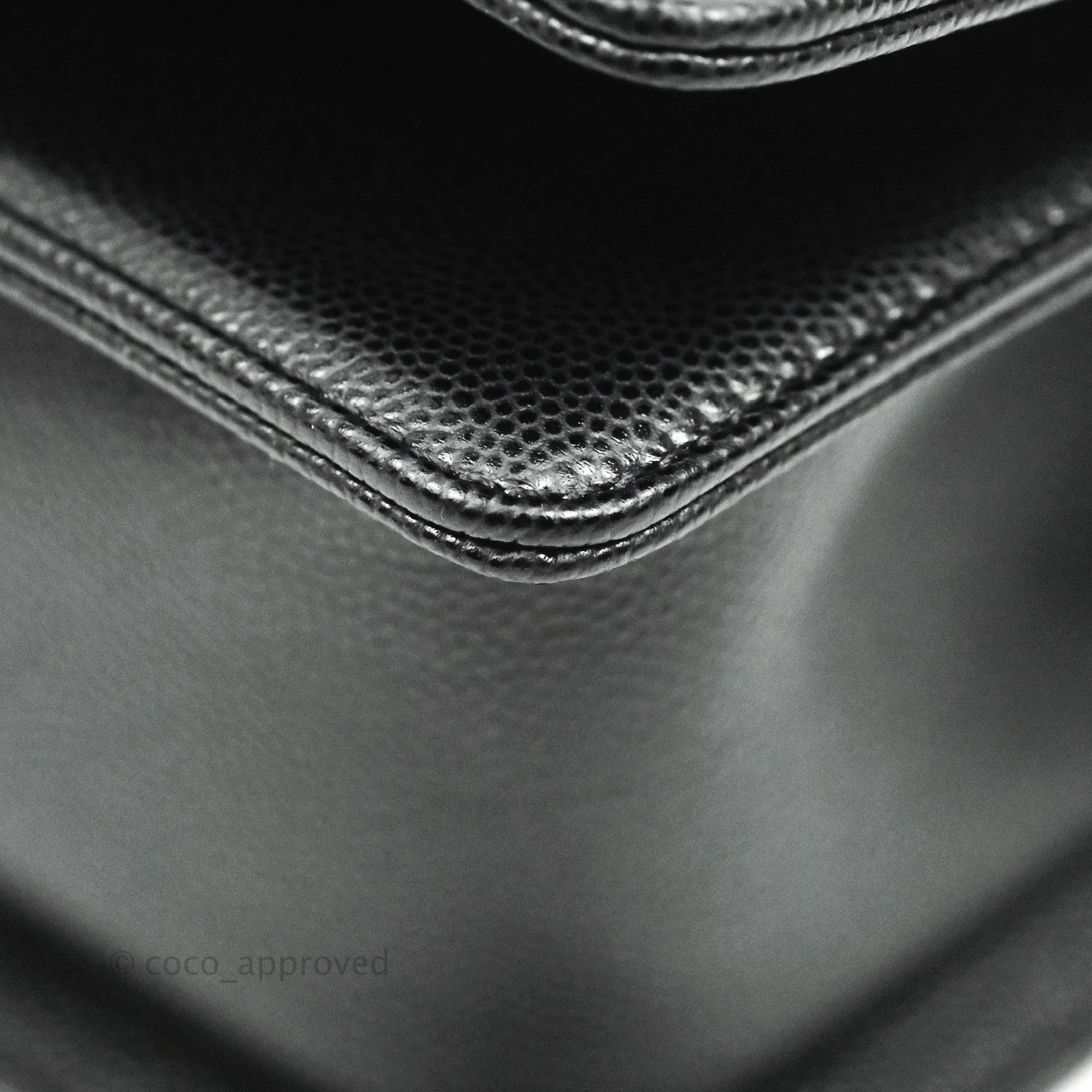 Chanel Boy Quilted Small Black Caviar Ruthenium Hardware