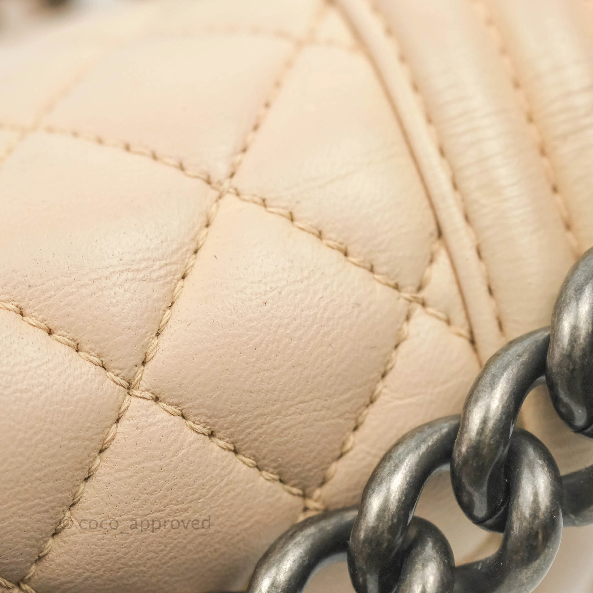 Chanel Boy Small Light Beige Pink Calfskin Ruthenium Hardware