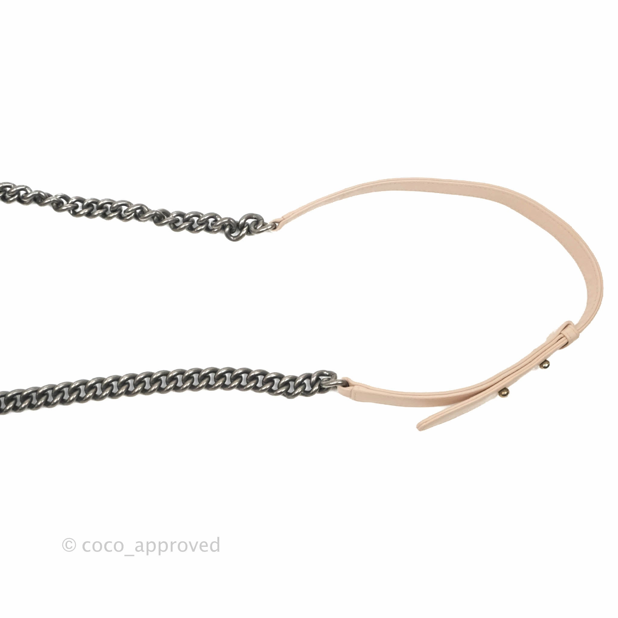 Chanel Boy Small Light Beige Pink Calfskin Ruthenium Hardware