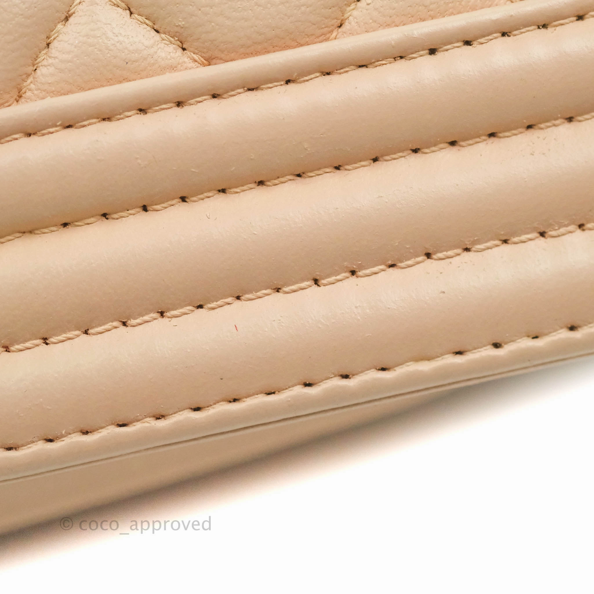 Chanel Boy Small Light Beige Pink Calfskin Ruthenium Hardware