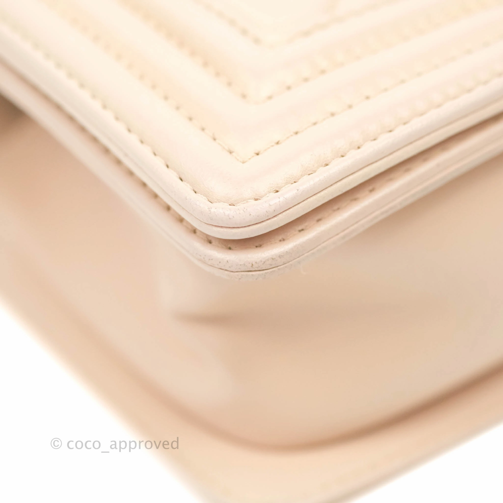 Chanel Boy Small Light Beige Pink Calfskin Ruthenium Hardware