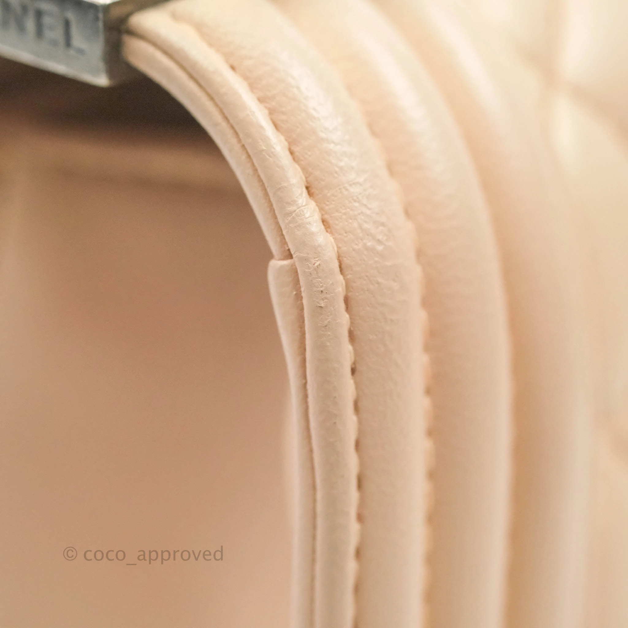 Chanel Boy Small Light Beige Pink Calfskin Ruthenium Hardware