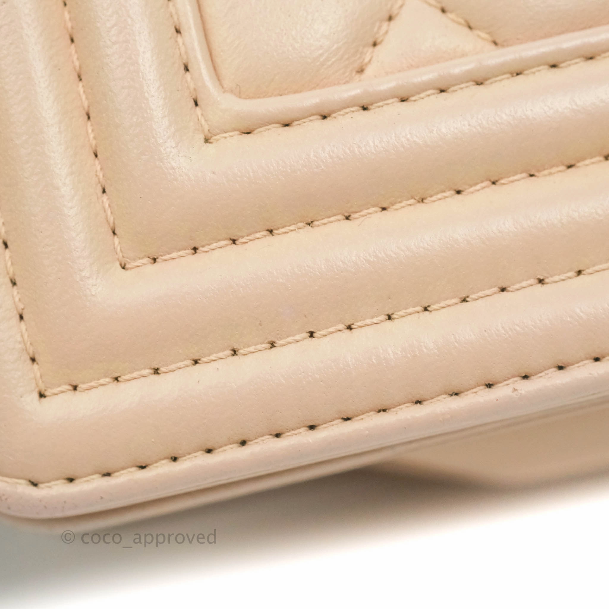 Chanel Boy Small Light Beige Pink Calfskin Ruthenium Hardware