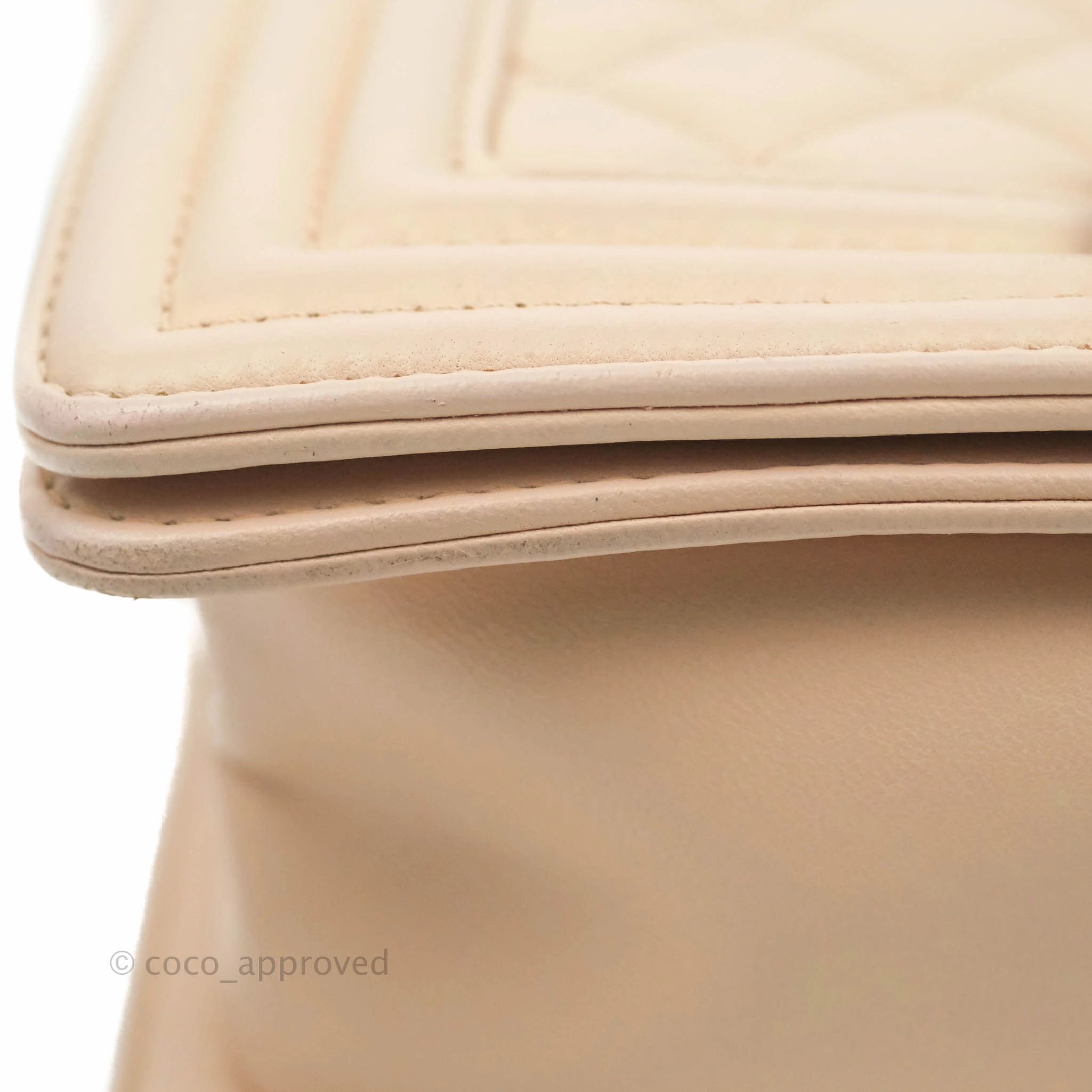 Chanel Boy Small Light Beige Pink Calfskin Ruthenium Hardware