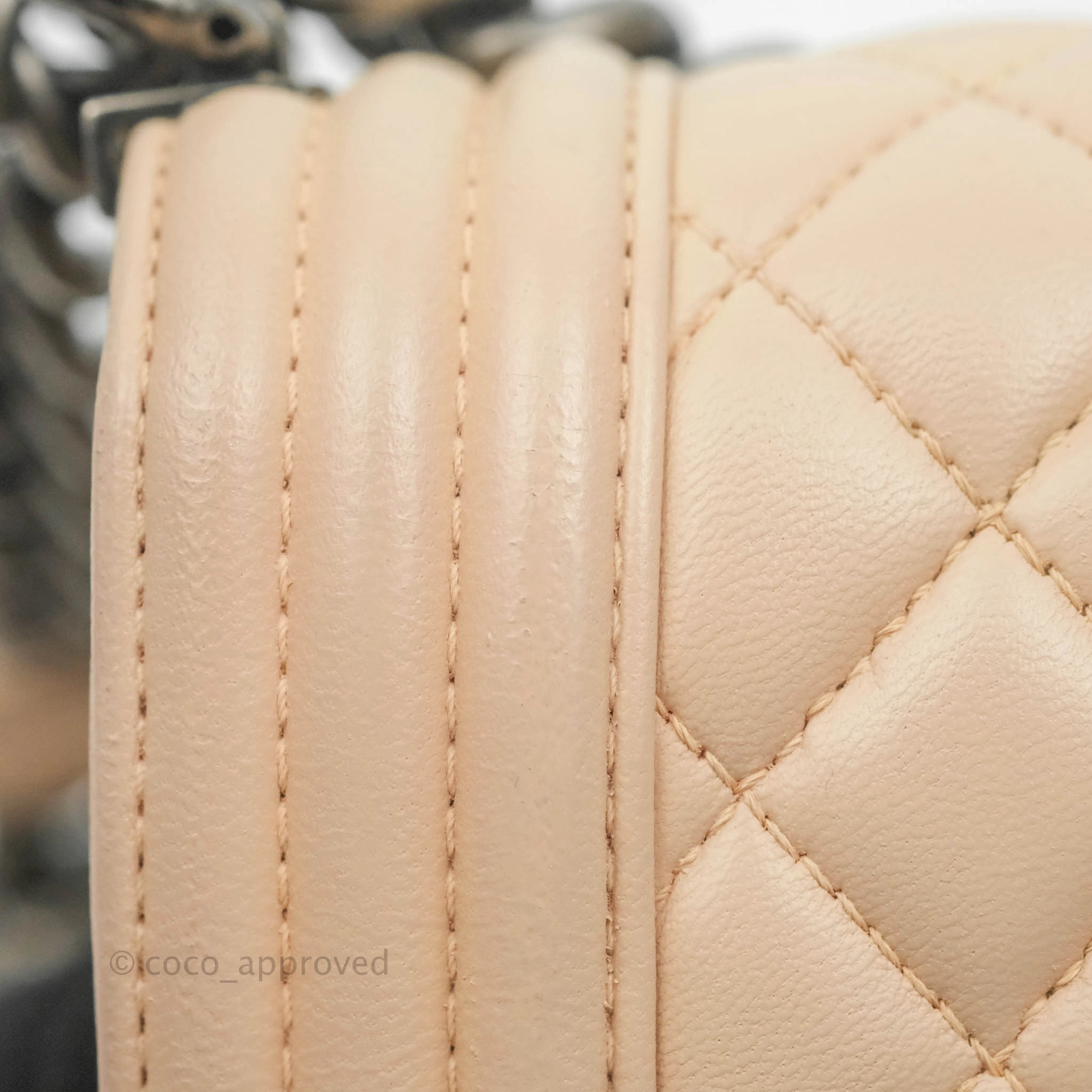 Chanel Boy Small Light Beige Pink Calfskin Ruthenium Hardware