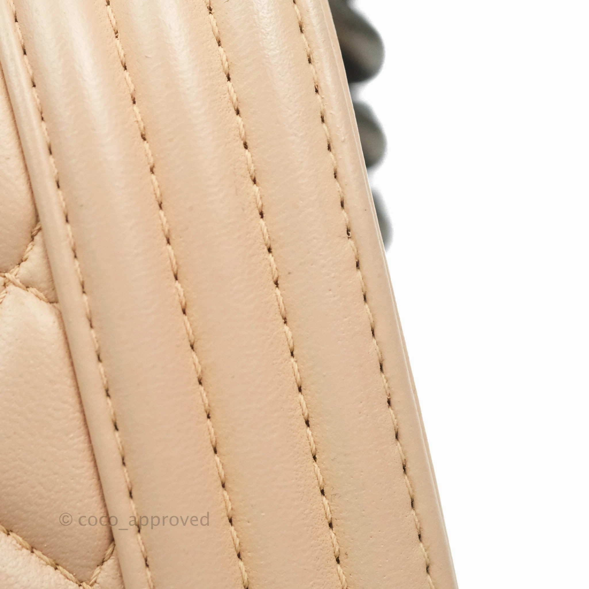 Chanel Boy Small Light Beige Pink Calfskin Ruthenium Hardware