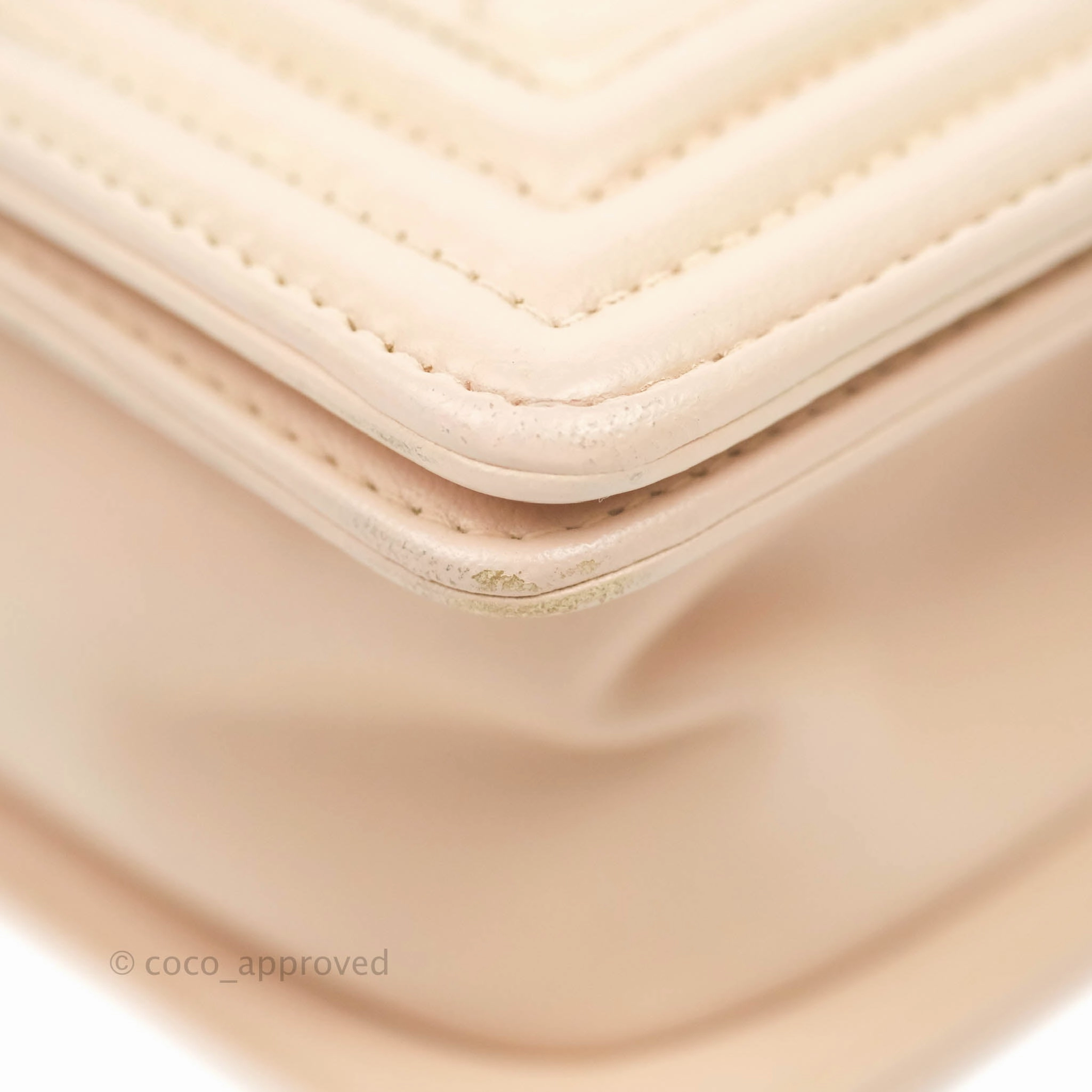 Chanel Boy Small Light Beige Pink Calfskin Ruthenium Hardware