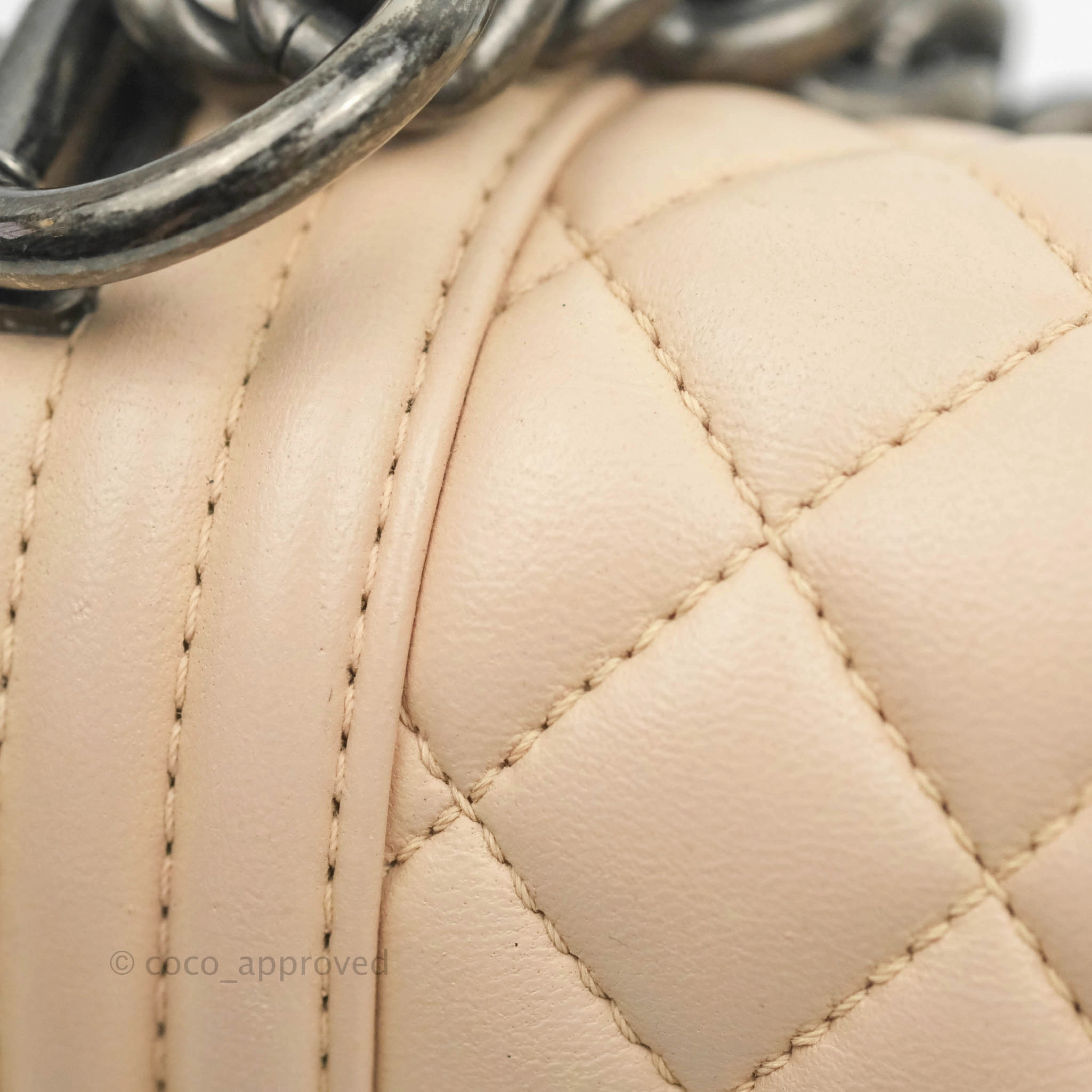 Chanel Boy Small Light Beige Pink Calfskin Ruthenium Hardware