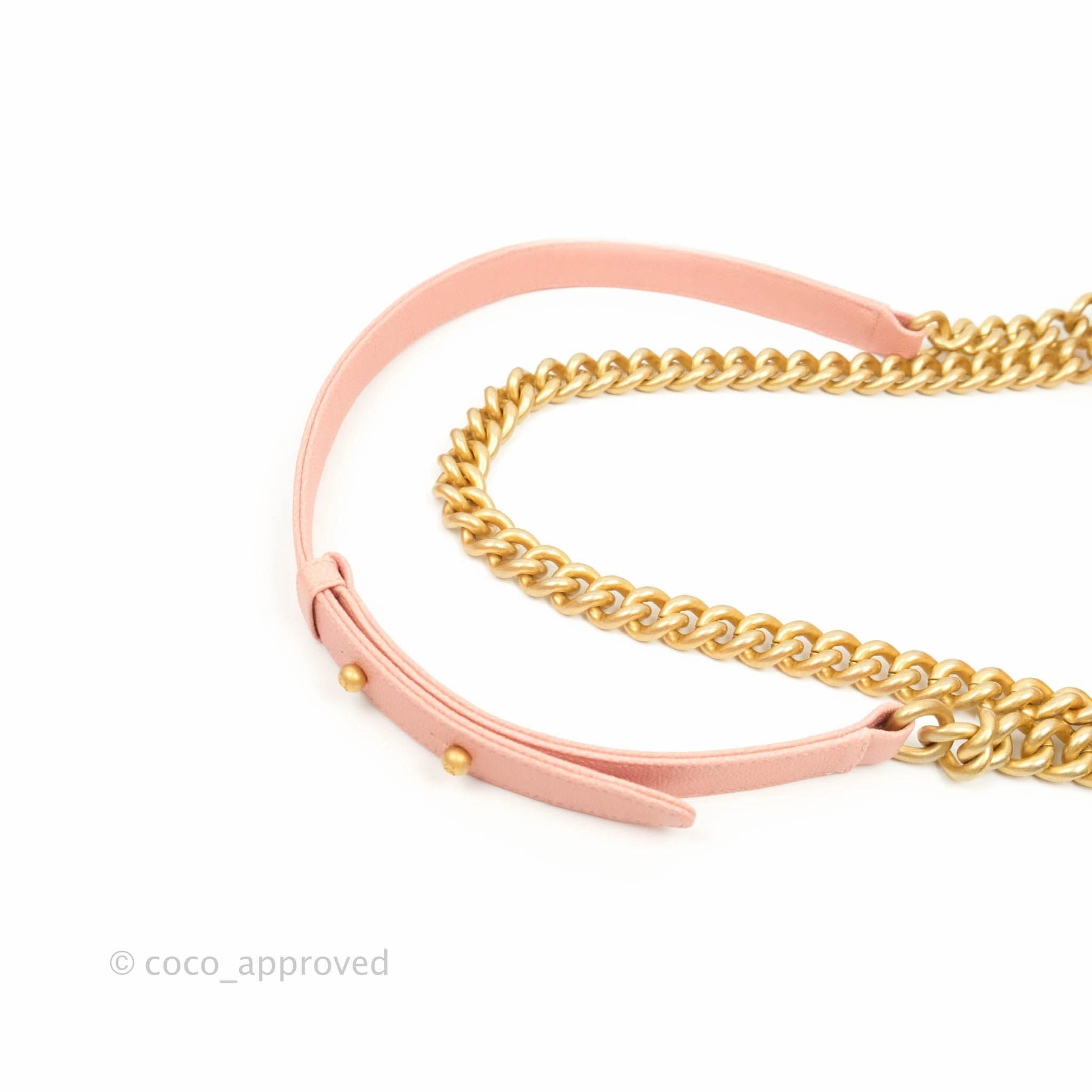 Chanel Boy Small Pink Caviar Gold Hardware
