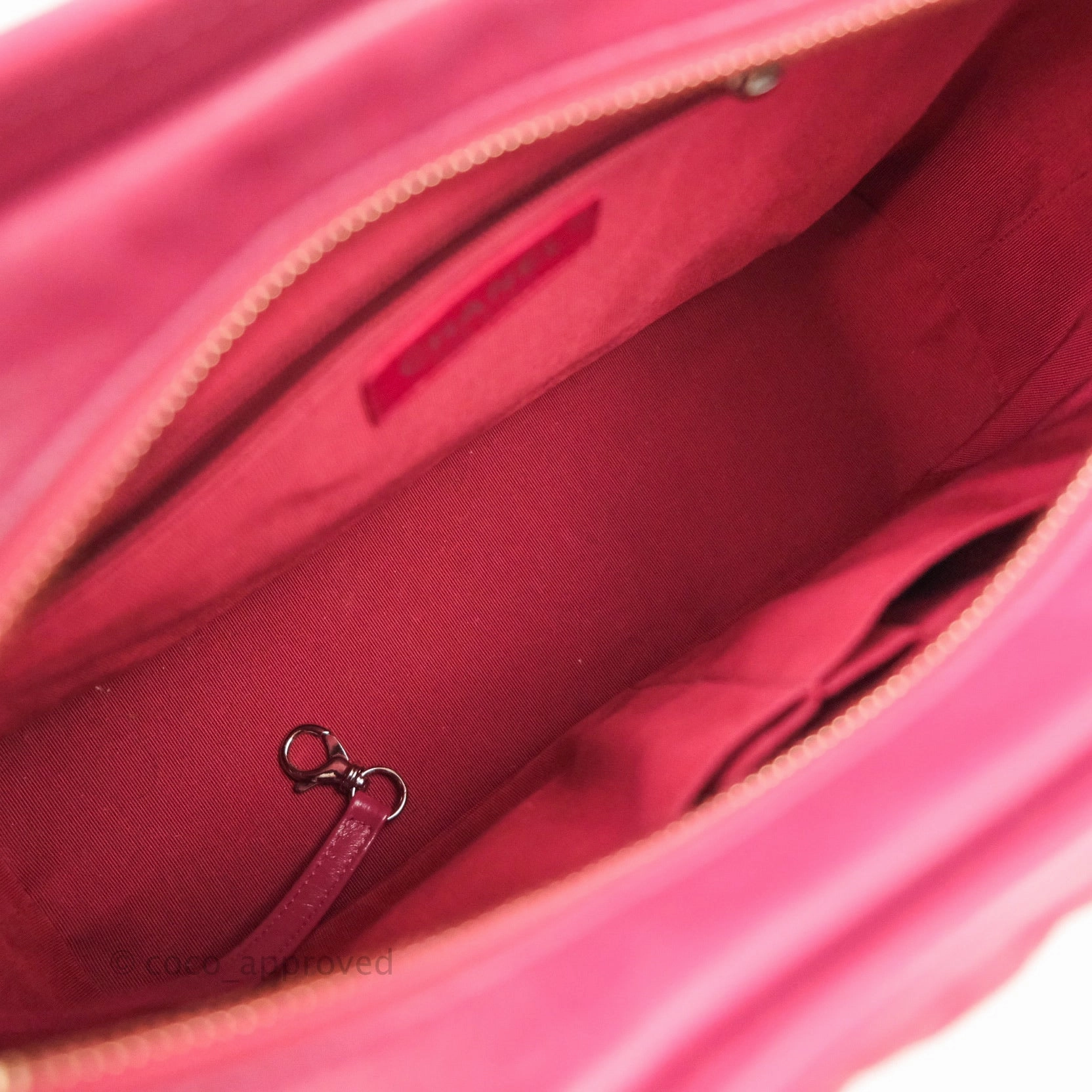 Chanel Chevron Medium Gabrielle Hobo Pink Aged Calfskin Mixed Hardware