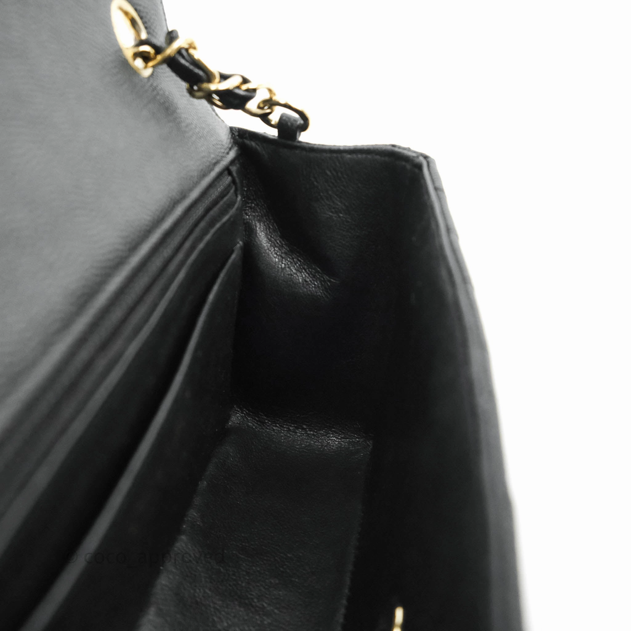 Chanel Chevron Mini Rectangular Flap Black Caviar Gold Hardware