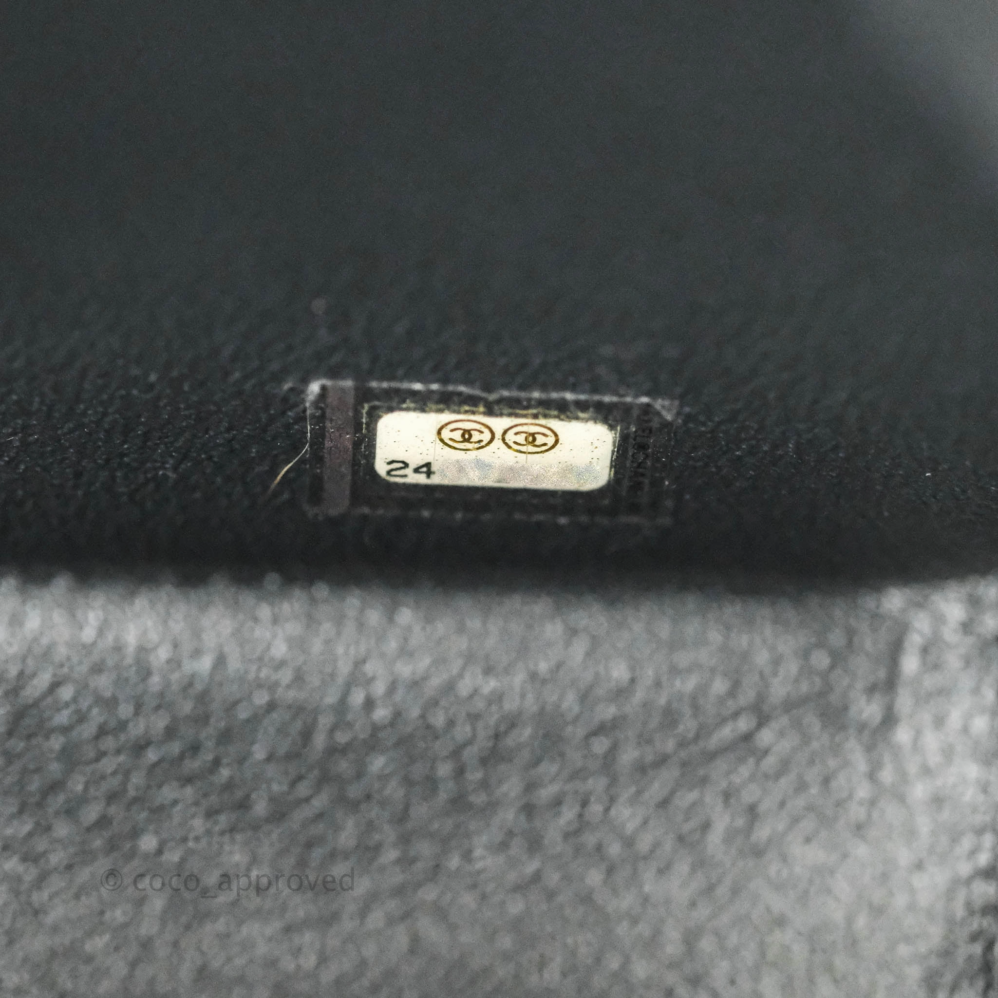 Chanel Chevron Mini Rectangular Flap Iridescent Black Caviar Ruthenium Hardware 17B