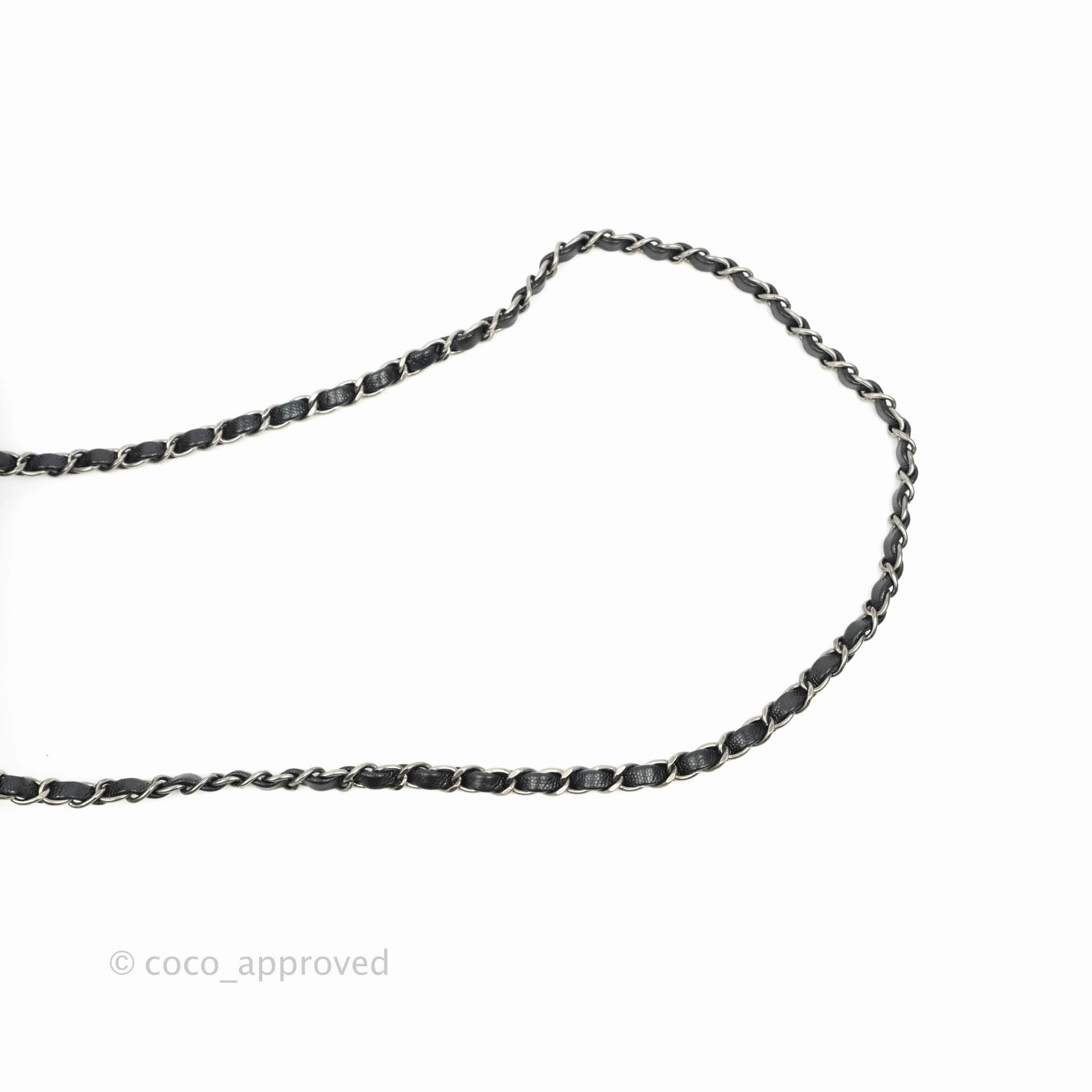 Chanel Chevron Mini Rectangular Flap Iridescent Black Caviar Ruthenium Hardware 17B
