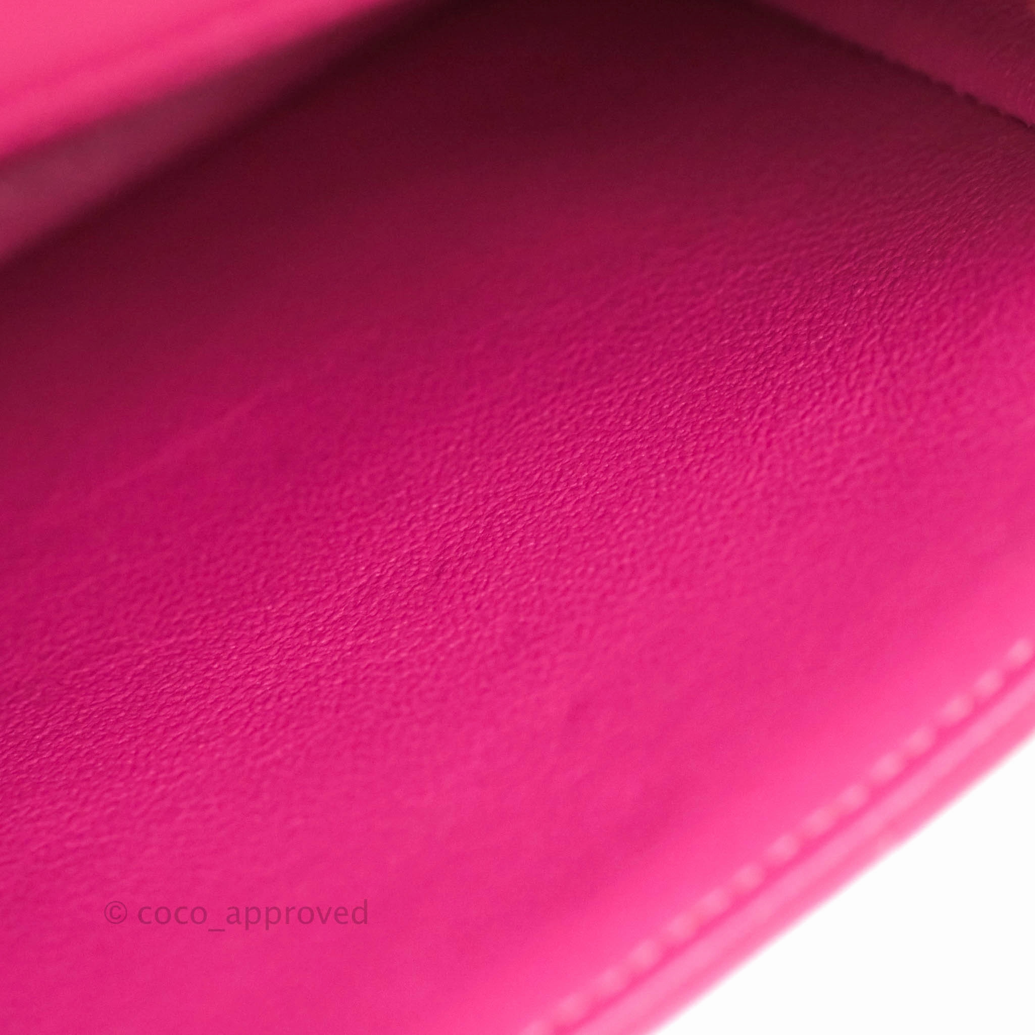 Chanel Chevron Mini Rectangular Flap Pink Lambskin Gold Hardware
