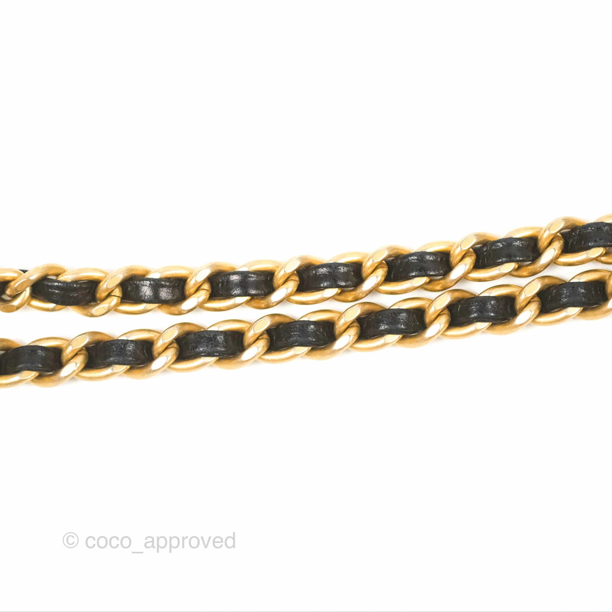 Chanel Chevron Small Coco Handle Black Shiny Aged Calfskin Aged Gold Hardware's