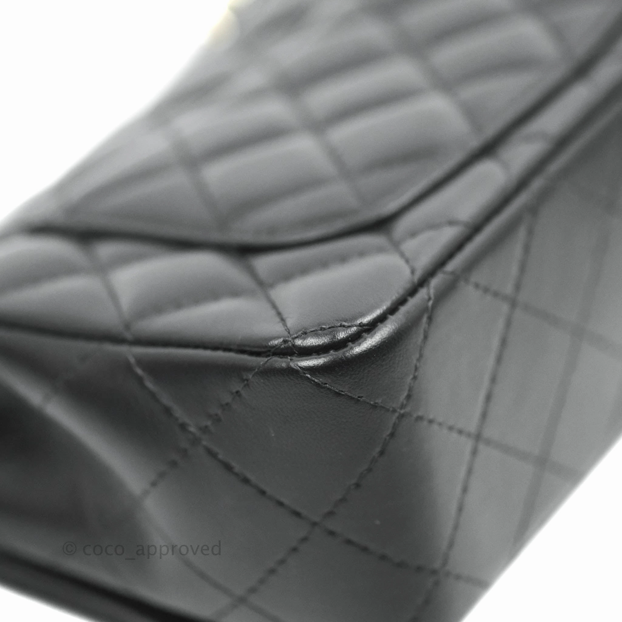 Chanel Classic Mini Rectangular Flap Black Lambskin Gold Hardware