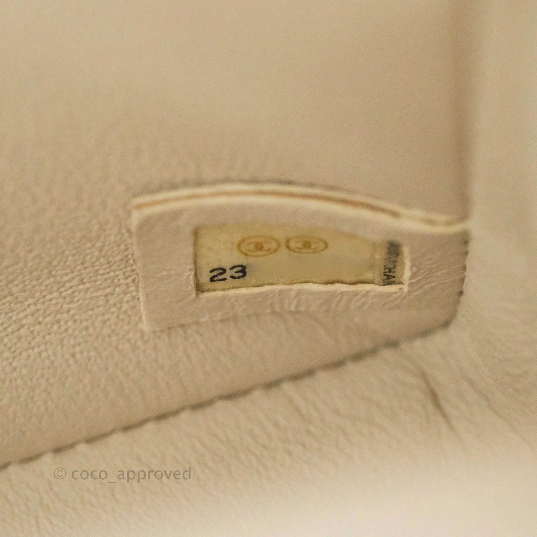 Chanel Classic Quilted Mini Rectangular Flap Ivory Caviar Gold Hardware
