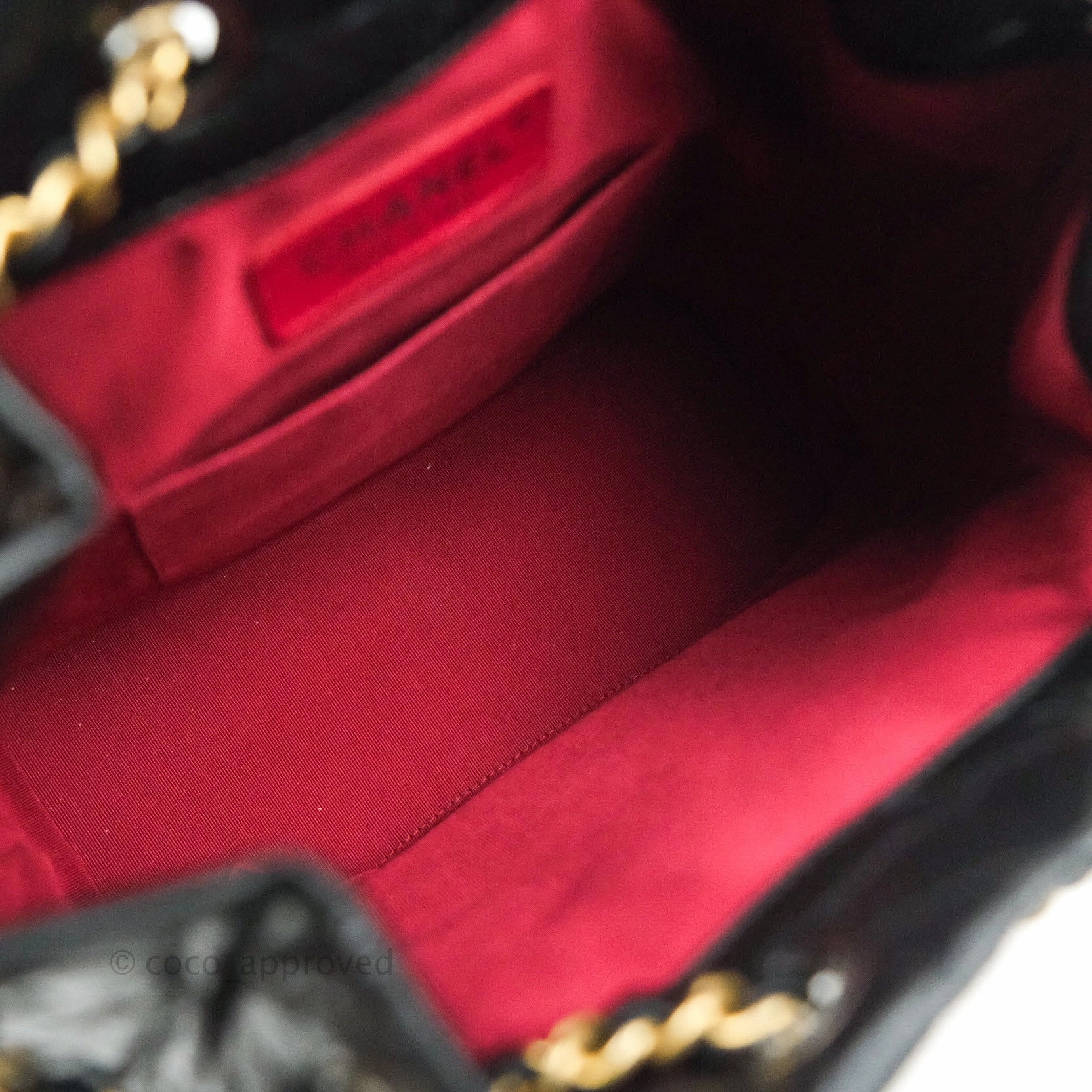 Chanel Gabrielle Backpack Black Aged Calfskin Small Black