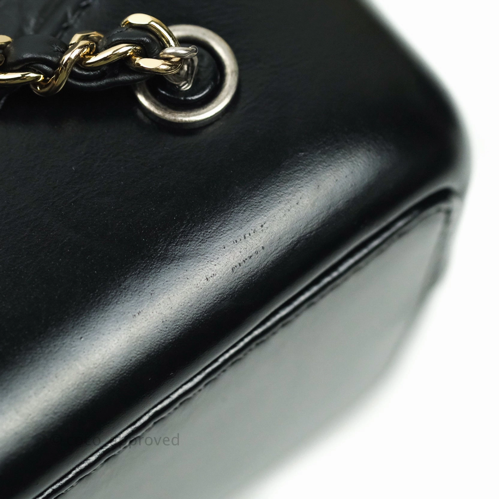 Chanel Gabrielle Backpack Black Aged Calfskin Small Black