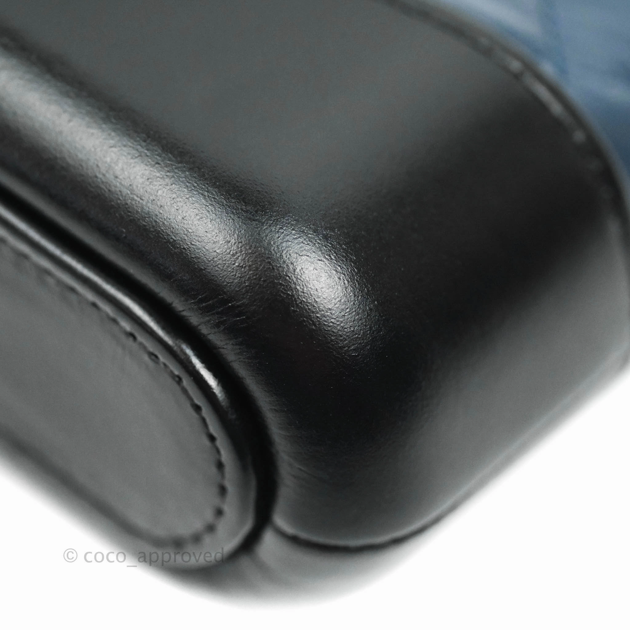Chanel Gabrielle Clutch With Chain Aged Calfskin Navy Black Mixed Hardware
