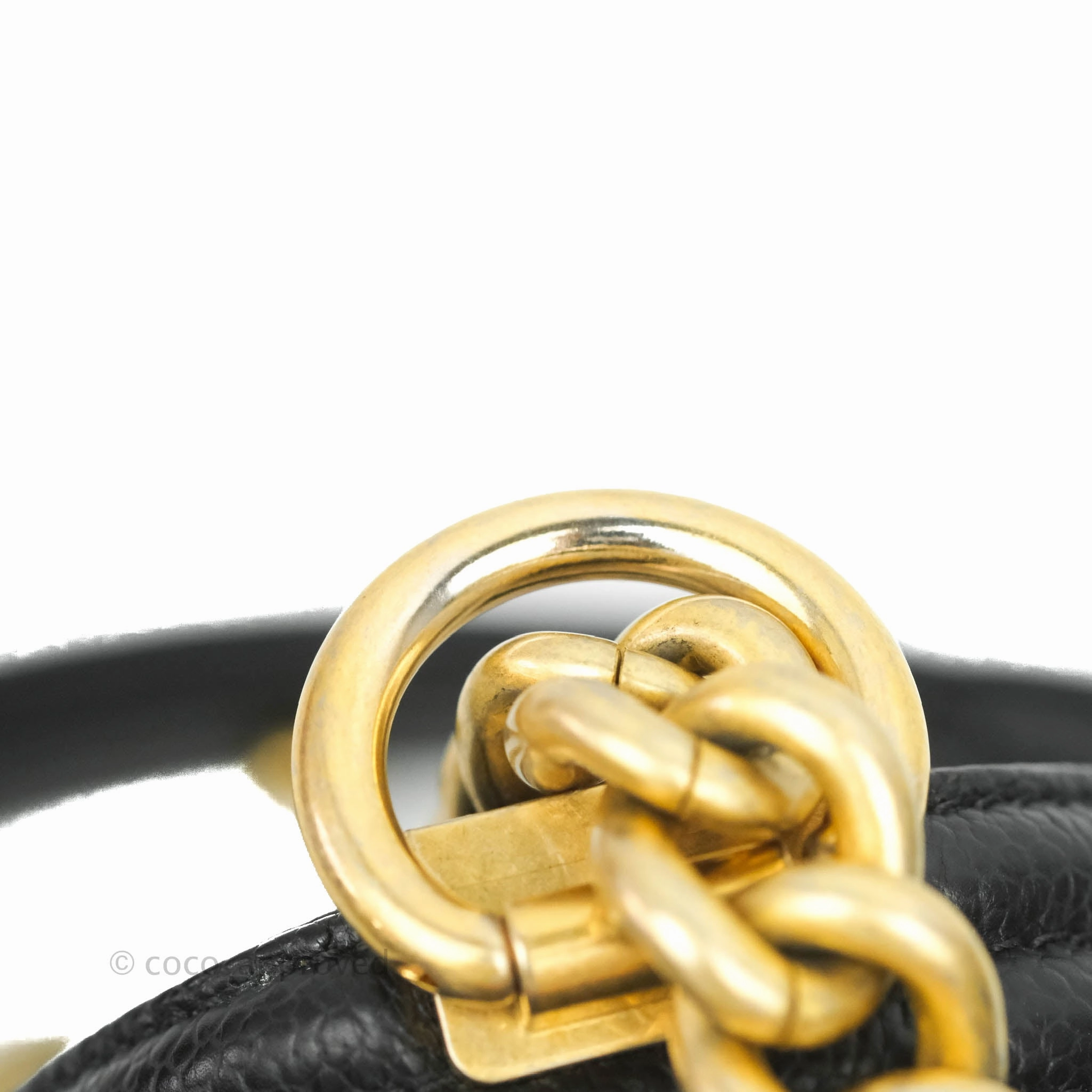 Chanel Medium Boy Quilted Black Caviar Aged Gold Hardware