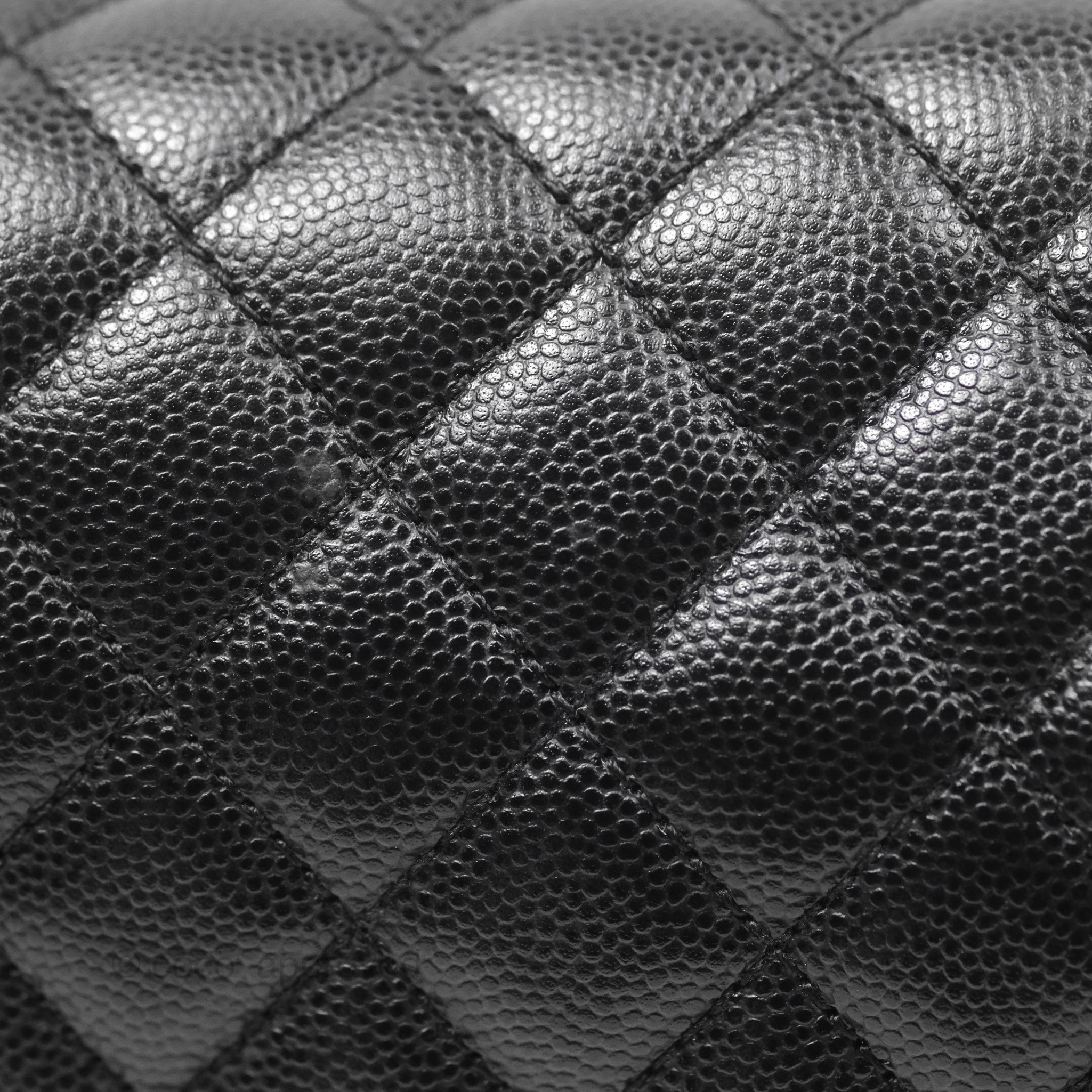 Chanel Medium Boy Quilted Black Caviar Ruthenium Hardware