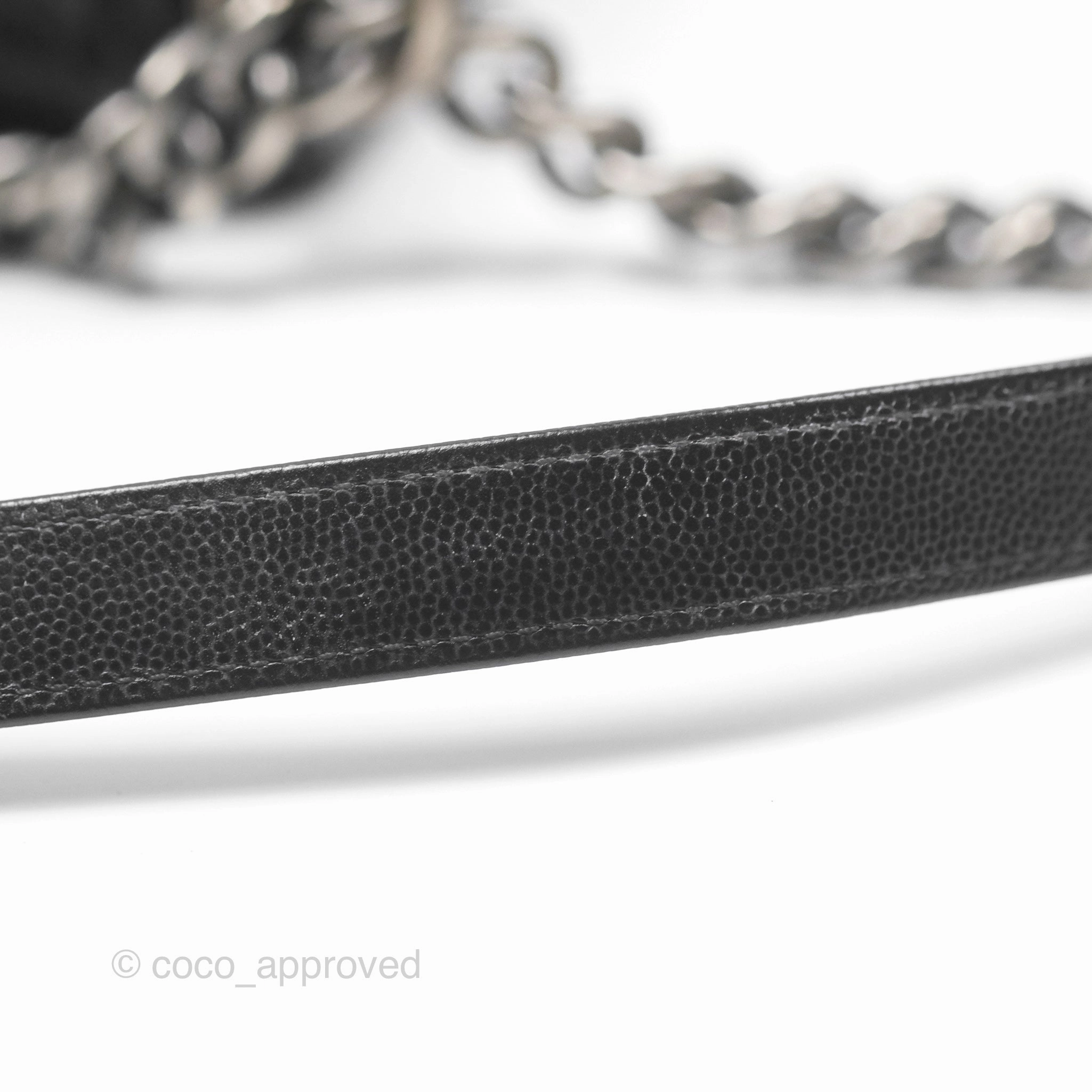 Chanel Medium Boy Quilted Black Caviar Ruthenium Hardware
