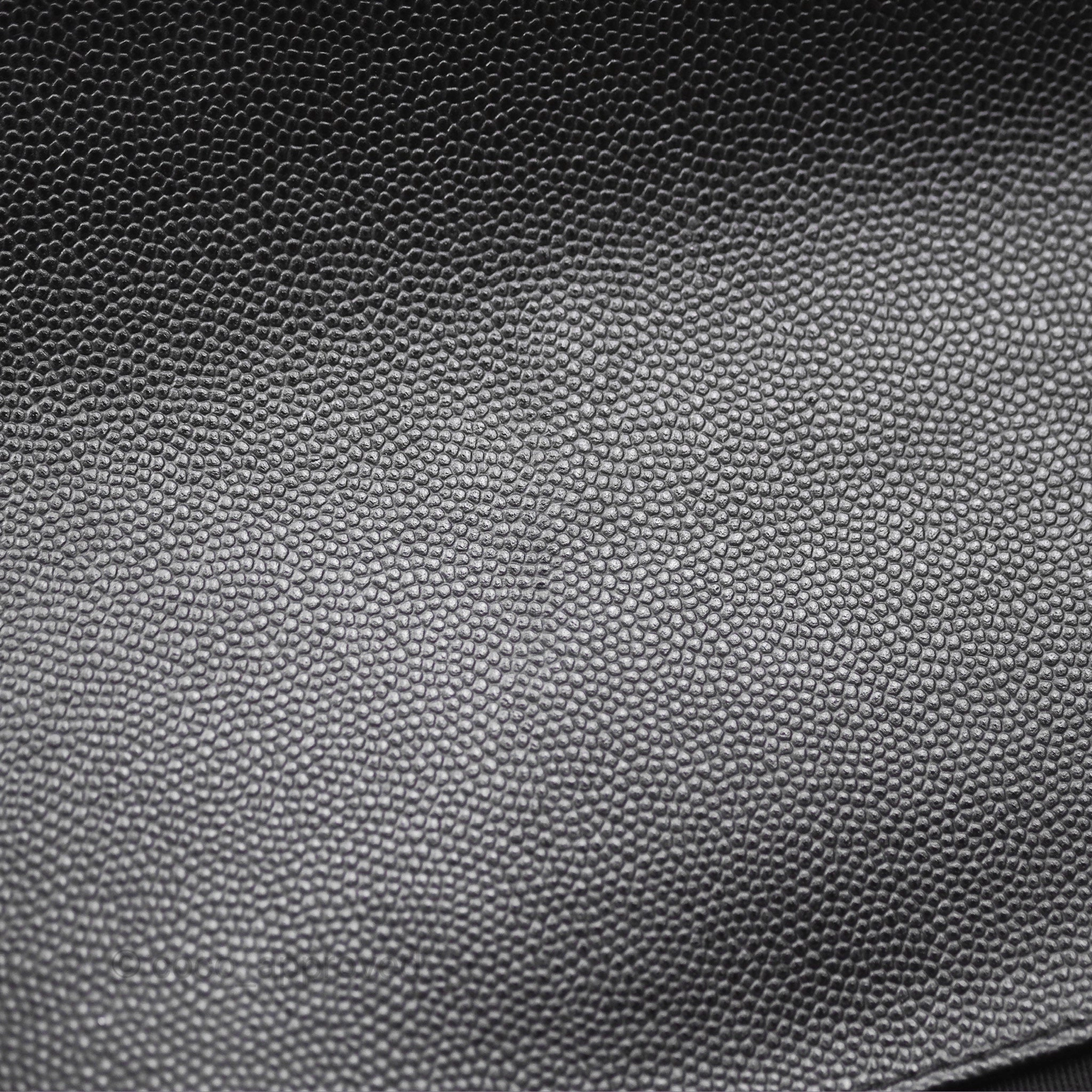 Chanel Medium Boy Quilted Black Caviar Ruthenium Hardware