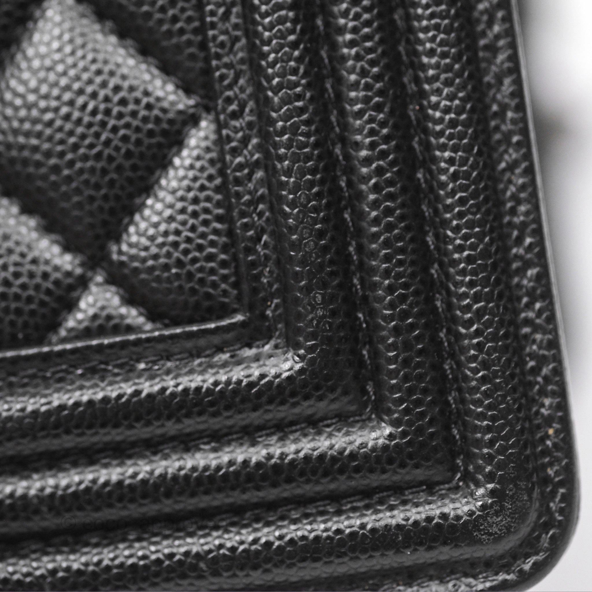 Chanel Medium Boy Quilted Black Caviar Ruthenium Hardware