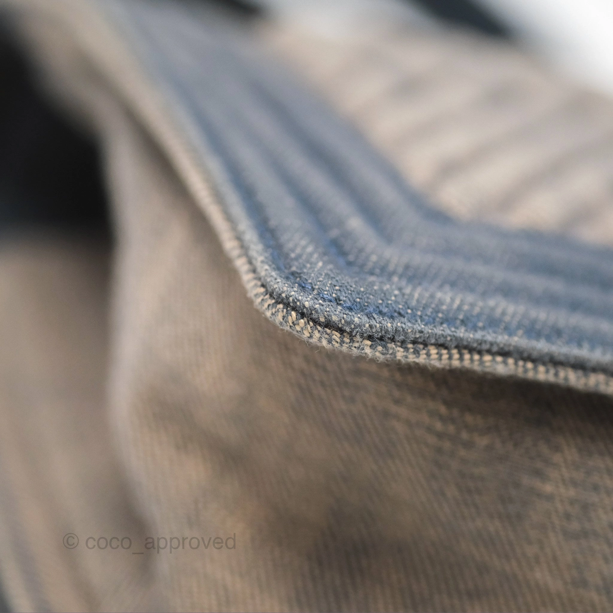 Chanel Medium Chevron Boy Washed Denim Ruthenium Hardware