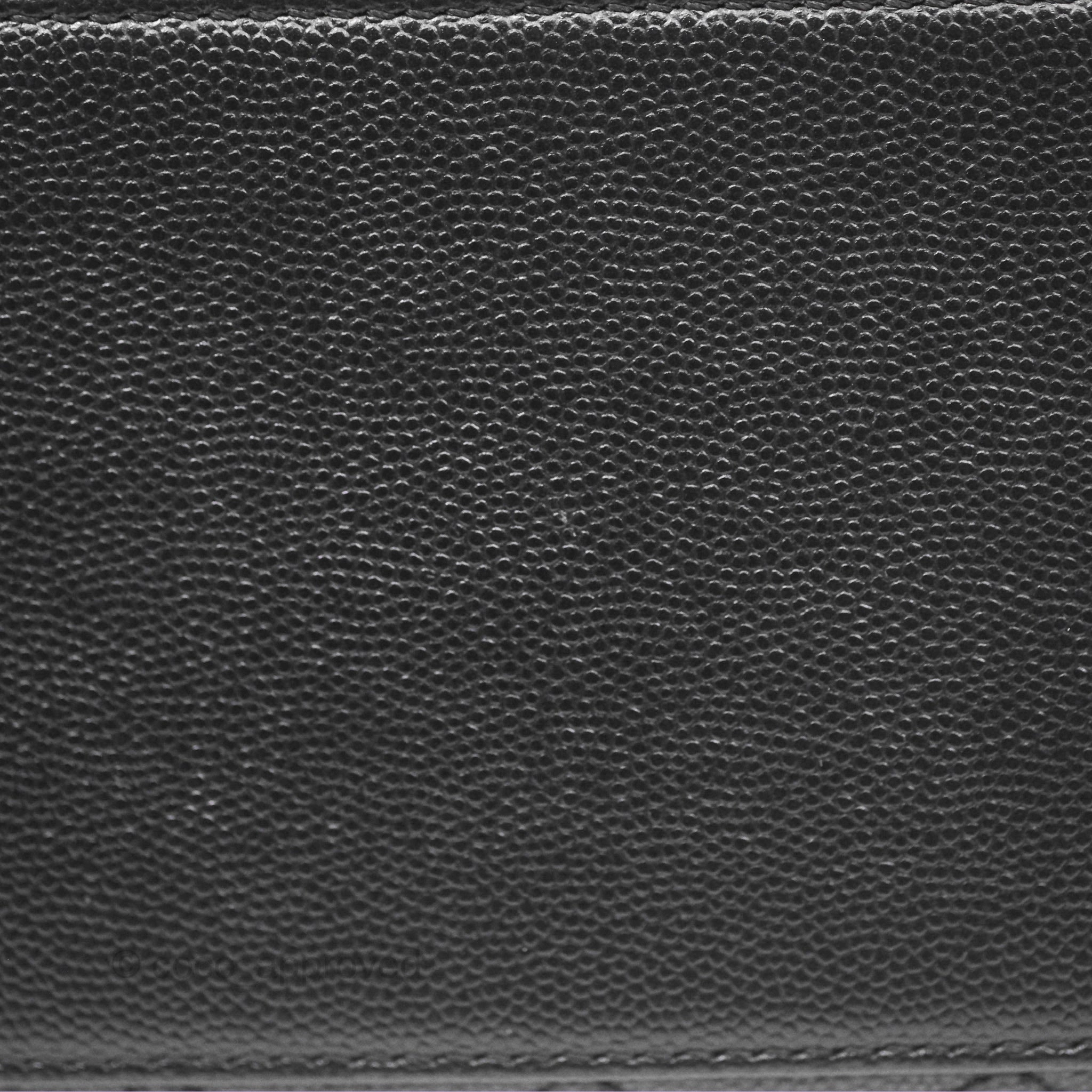 Chanel Medium Coco Handle Quilted Black Caviar Lizard Handle Gold Hardware
