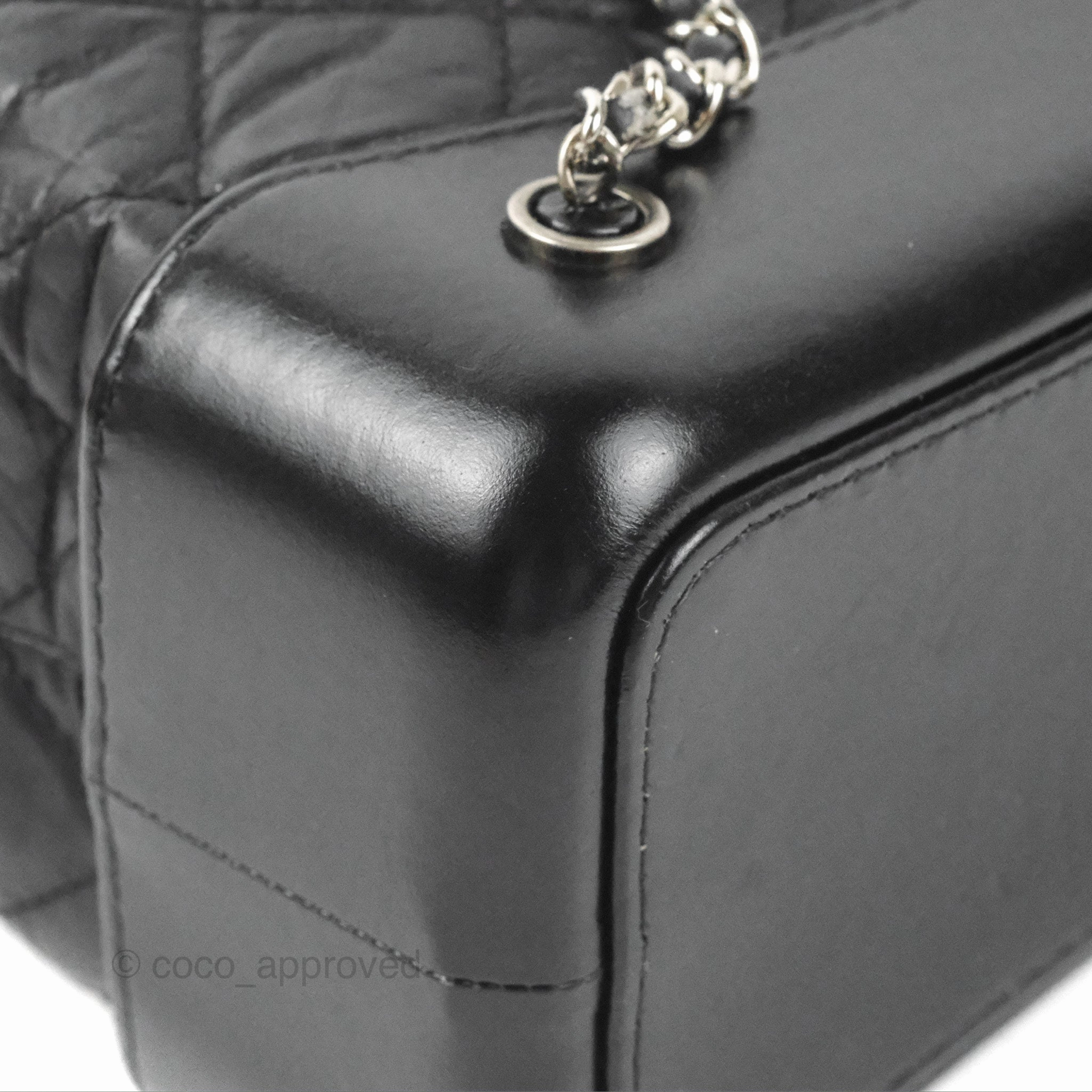 Chanel Medium Gabrielle Backpack Black Aged Calfskin