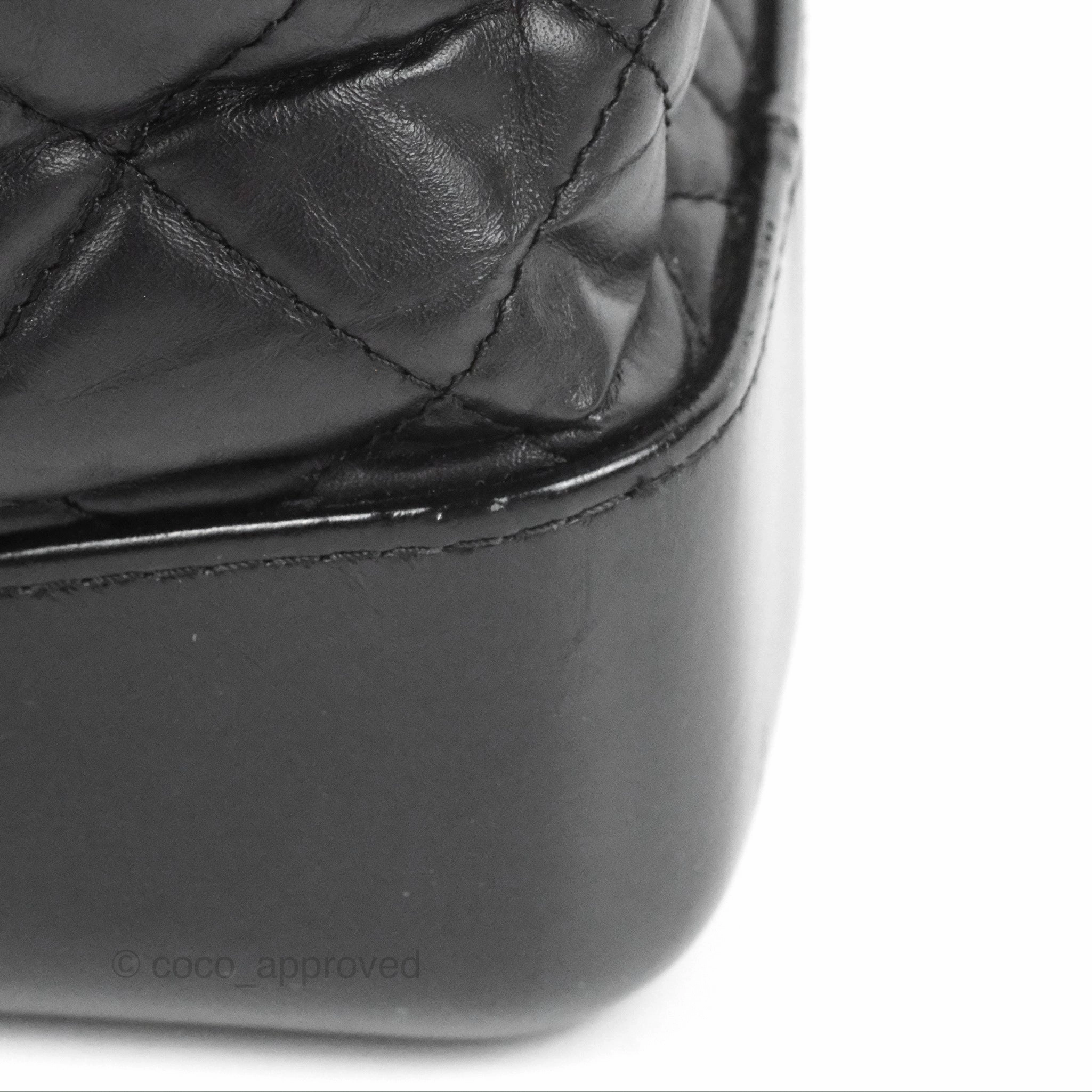 Chanel Medium Gabrielle Backpack Black Aged Calfskin