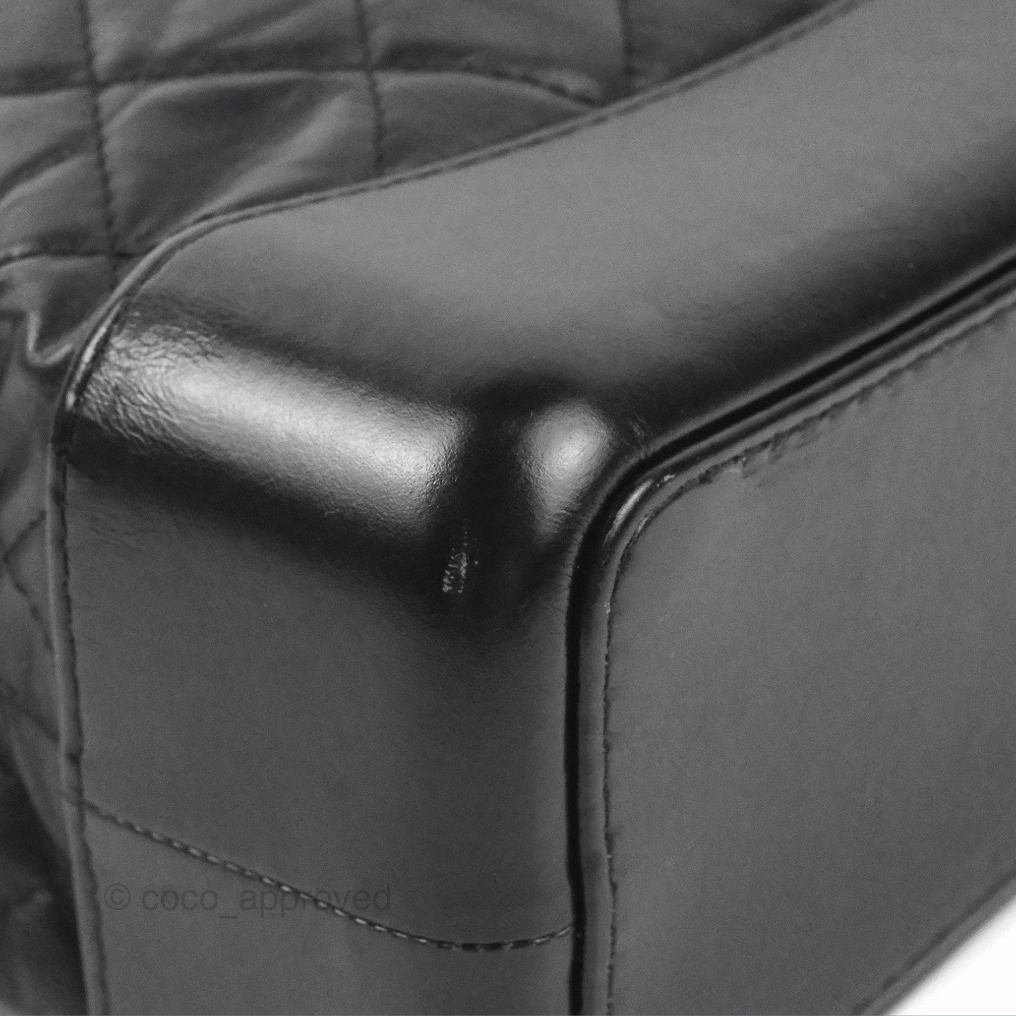 Chanel Medium Gabrielle Backpack Black Aged Calfskin